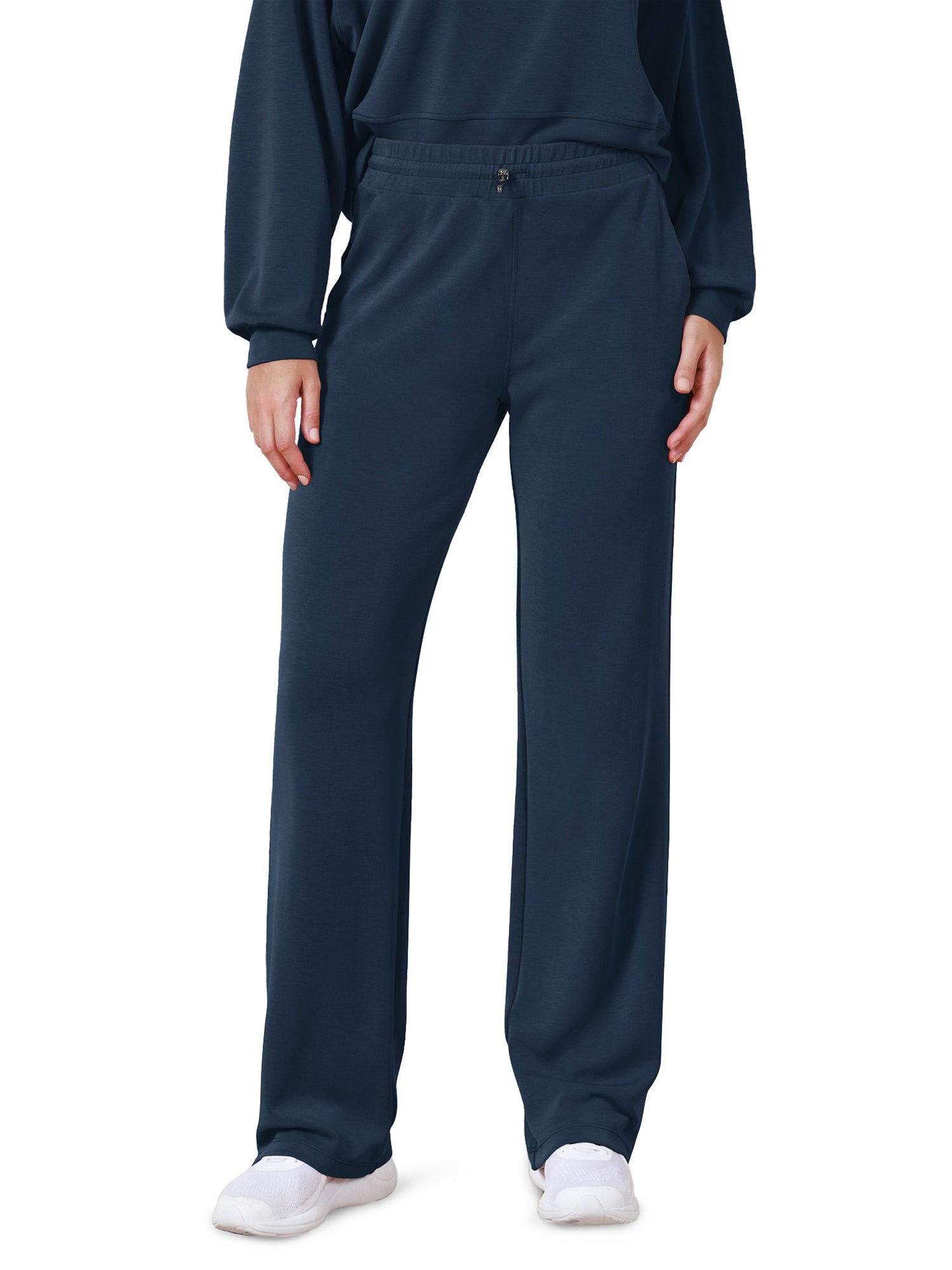 27 Adjustable Shockcord High Waist Casual Lounge Pants with Pockets - ododos