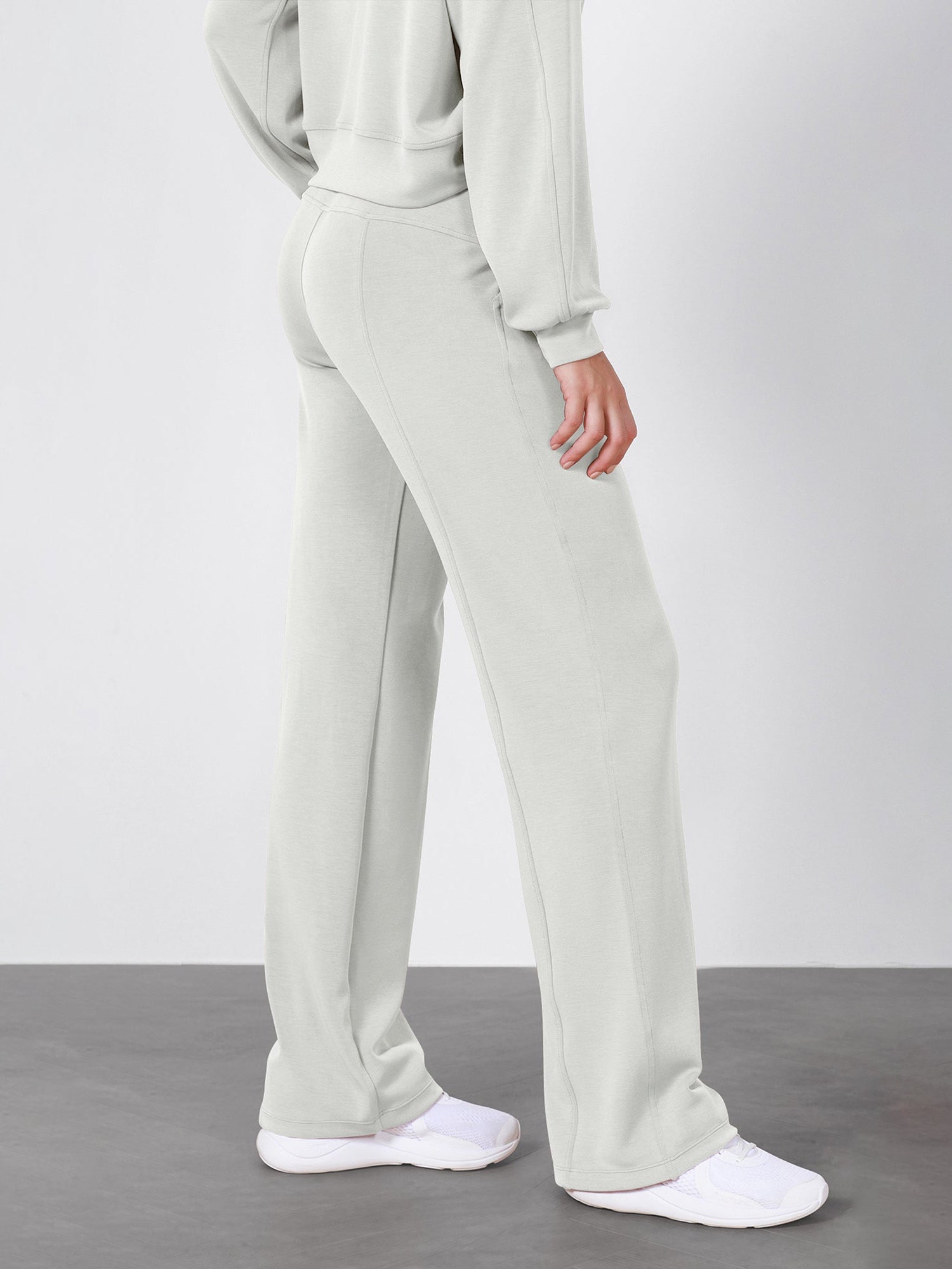 27 Adjustable Shockcord High Waist Casual Lounge Pants with Pockets - ododos