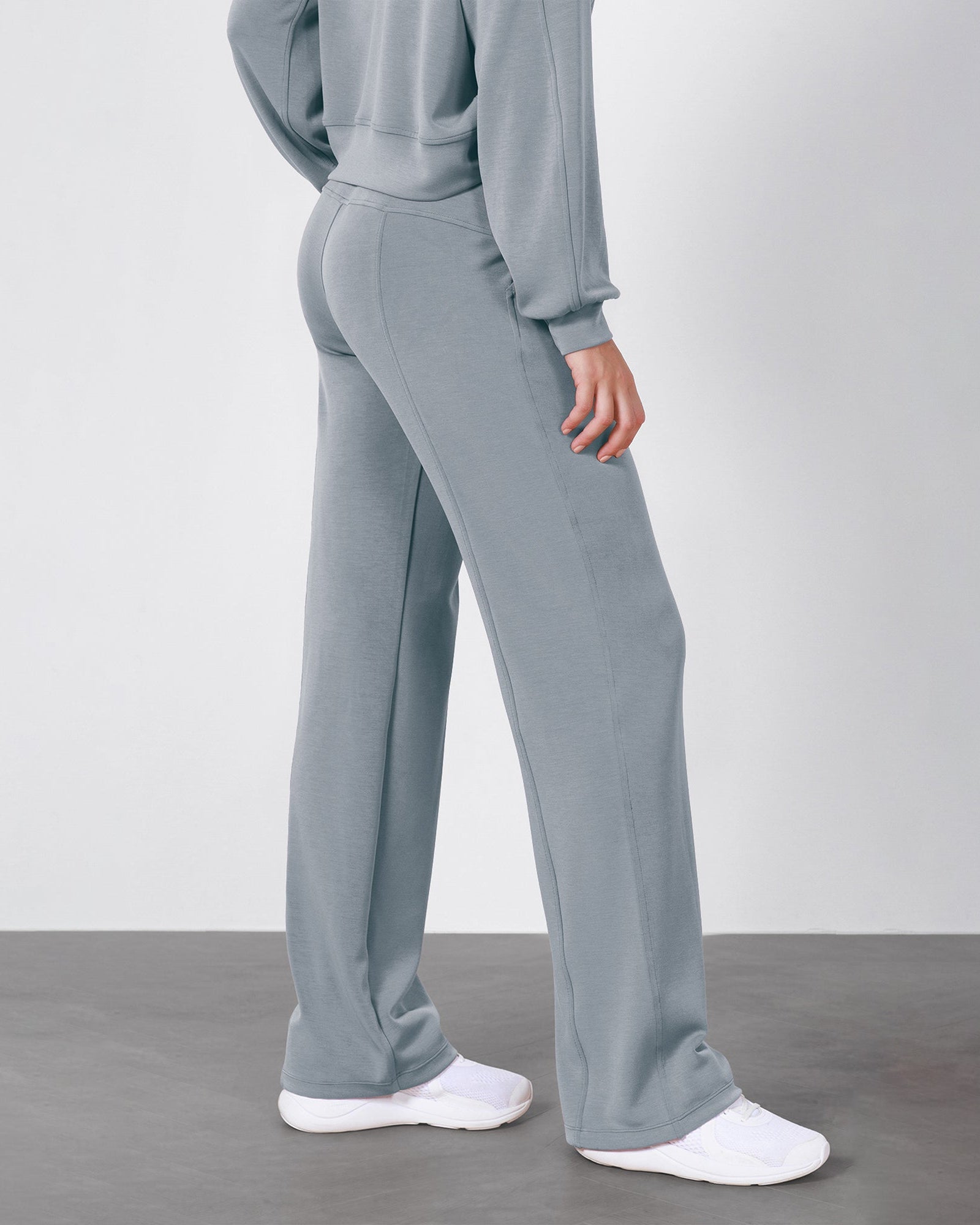 27 Adjustable Shockcord High Waist Casual Lounge Pants with Pockets - ododos