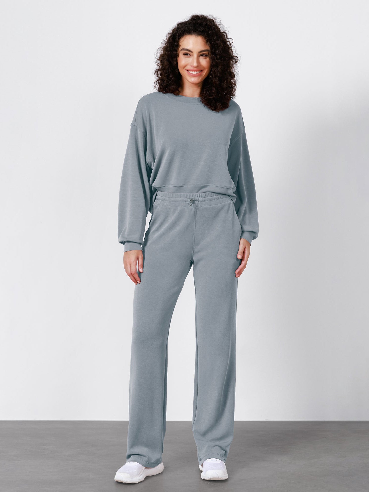 27 Adjustable Shockcord High Waist Casual Lounge Pants with Pockets - ododos