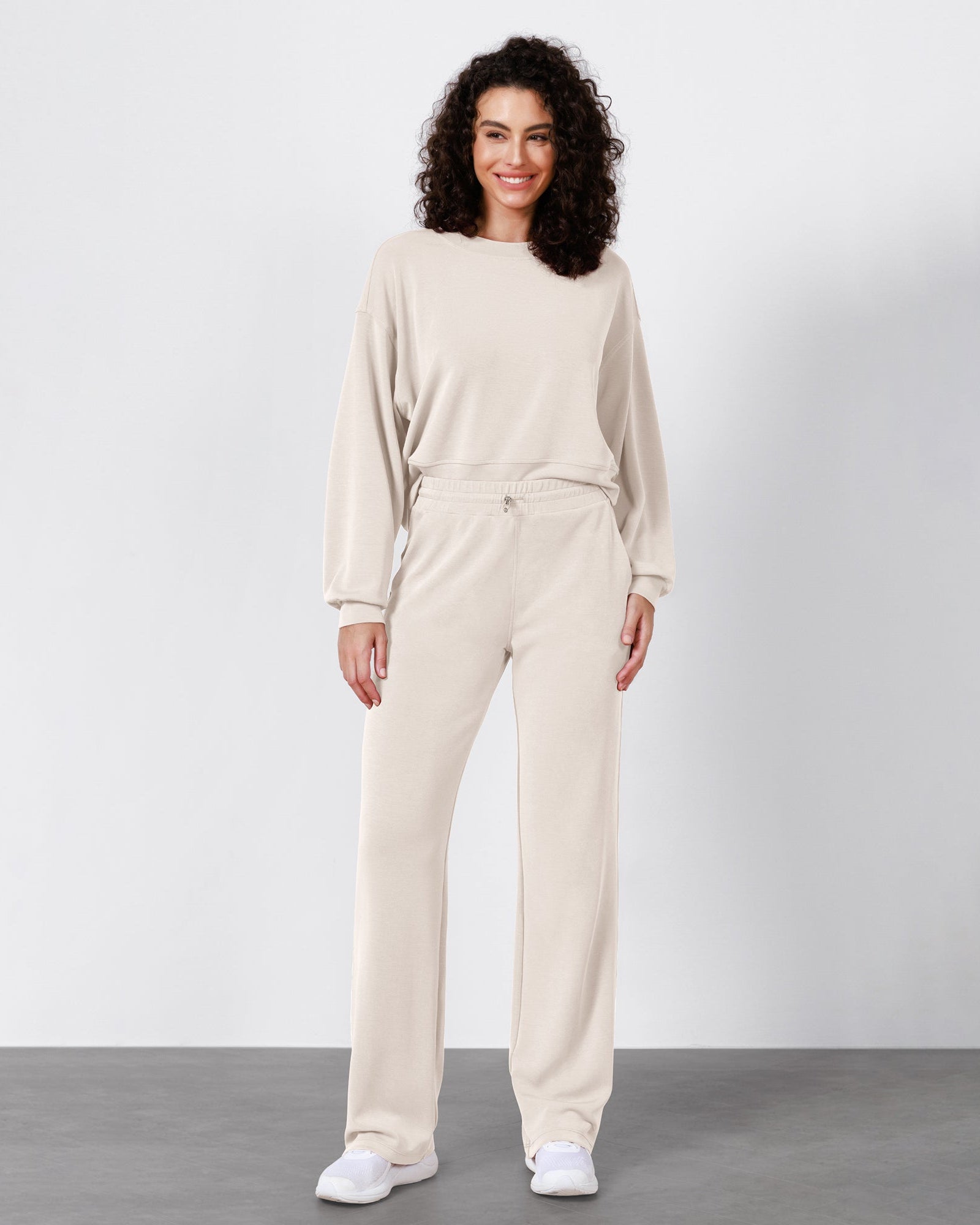 27 Adjustable Shockcord High Waist Casual Lounge Pants with Pockets - ododos