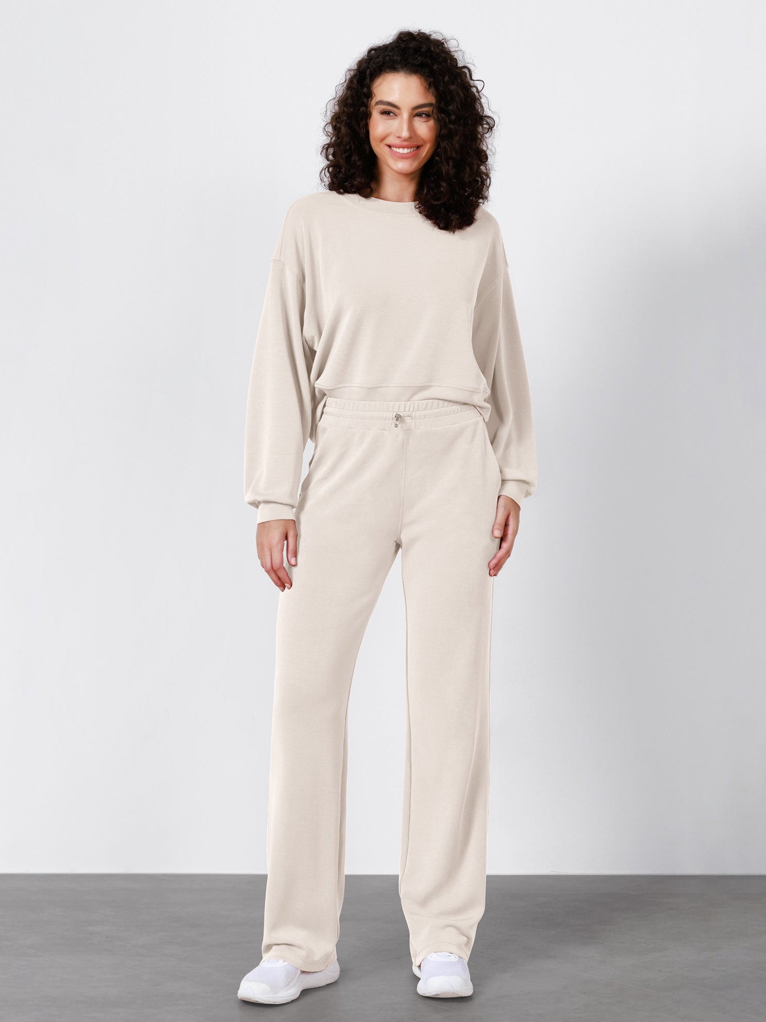 27 Adjustable Shockcord High Waist Casual Lounge Pants with Pockets - ododos
