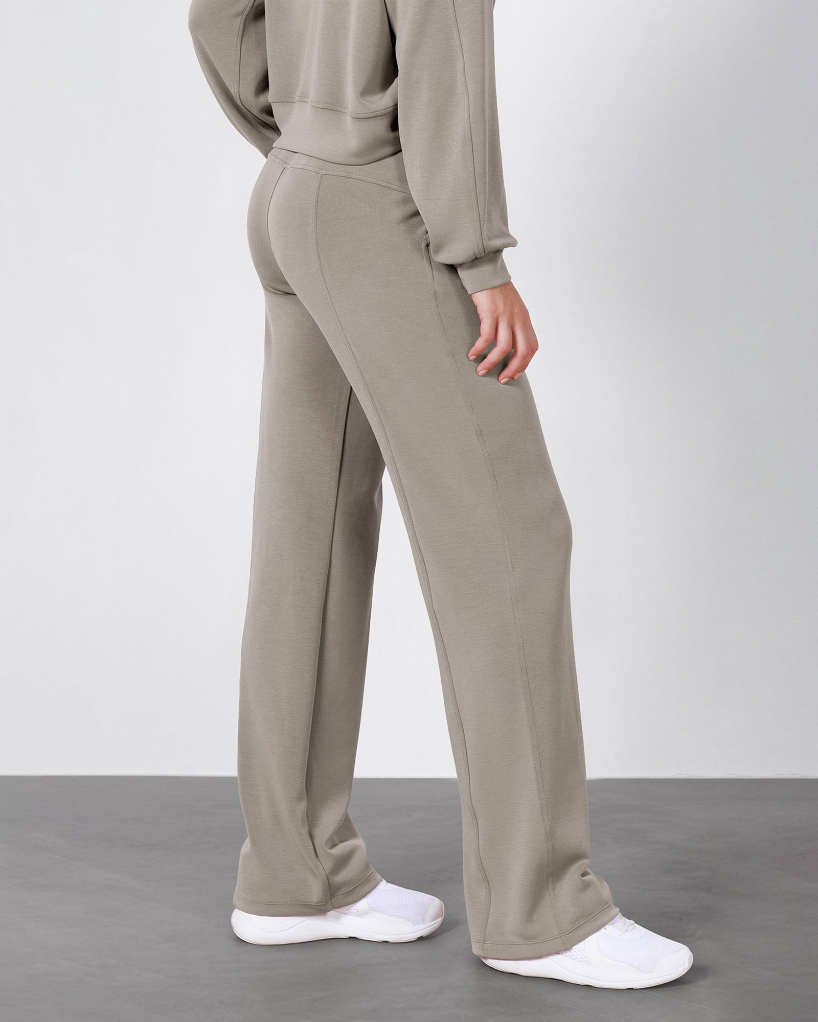 27 Adjustable Shockcord High Waist Casual Lounge Pants with Pockets - ododos