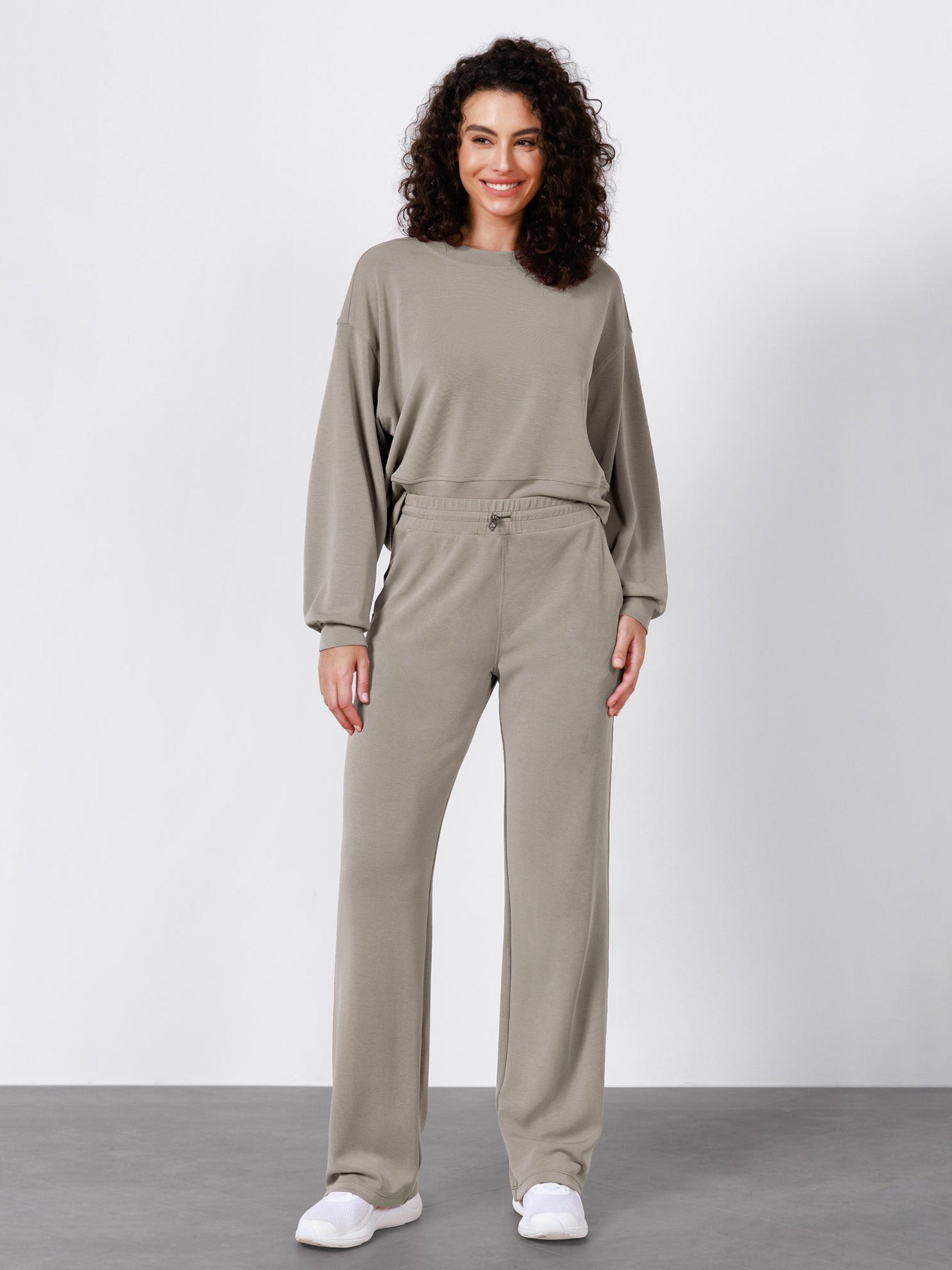 27 Adjustable Shockcord High Waist Casual Lounge Pants with Pockets - ododos