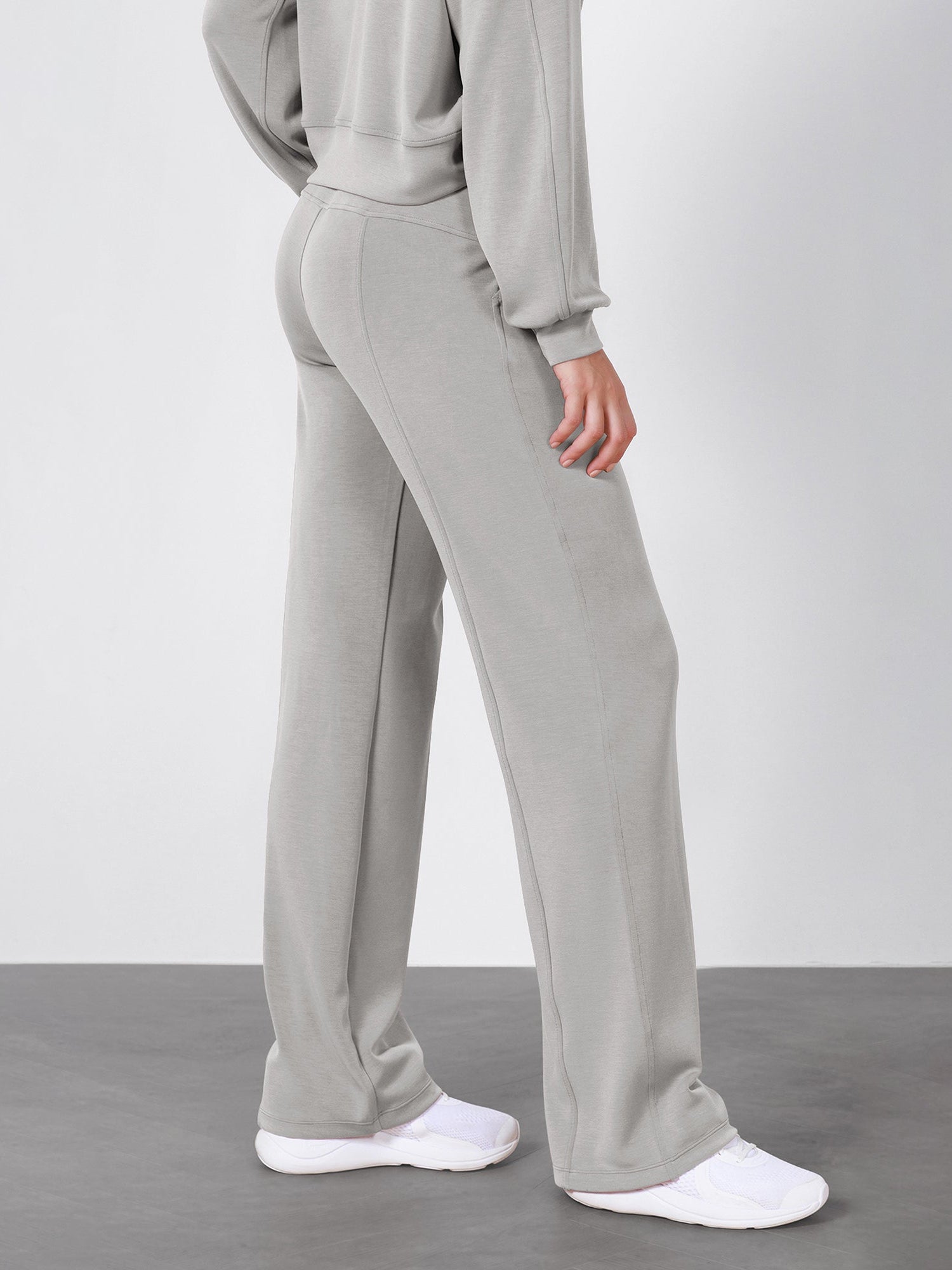27 Adjustable Shockcord High Waist Casual Lounge Pants with Pockets - ododos