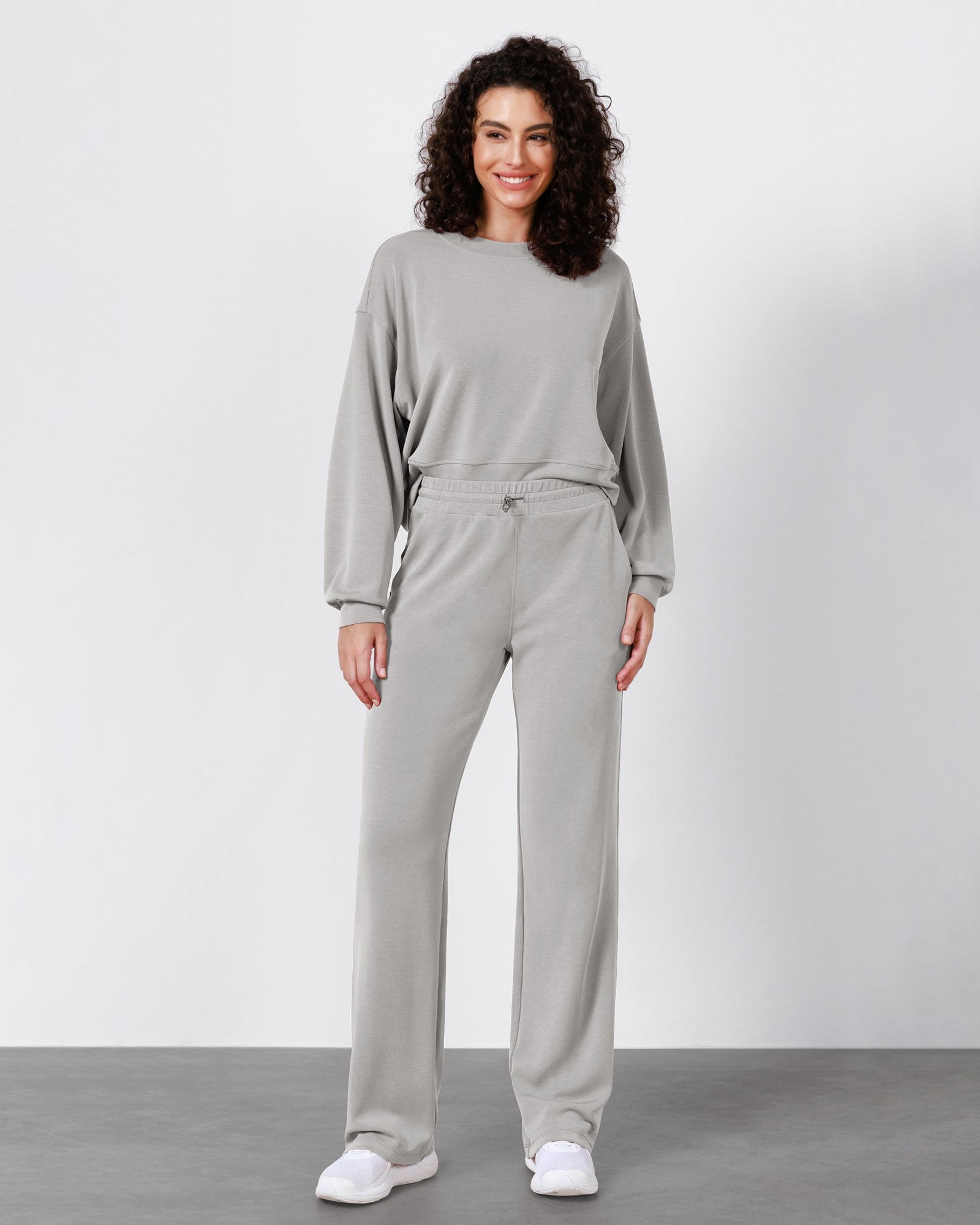 27 Adjustable Shockcord High Waist Casual Lounge Pants with Pockets - ododos