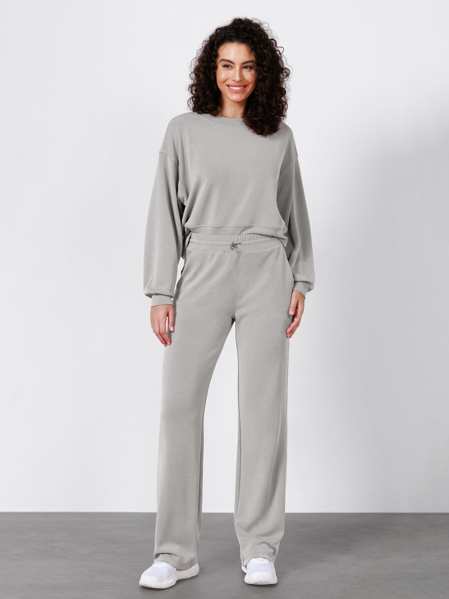 27 Adjustable Shockcord High Waist Casual Lounge Pants with Pockets - ododos