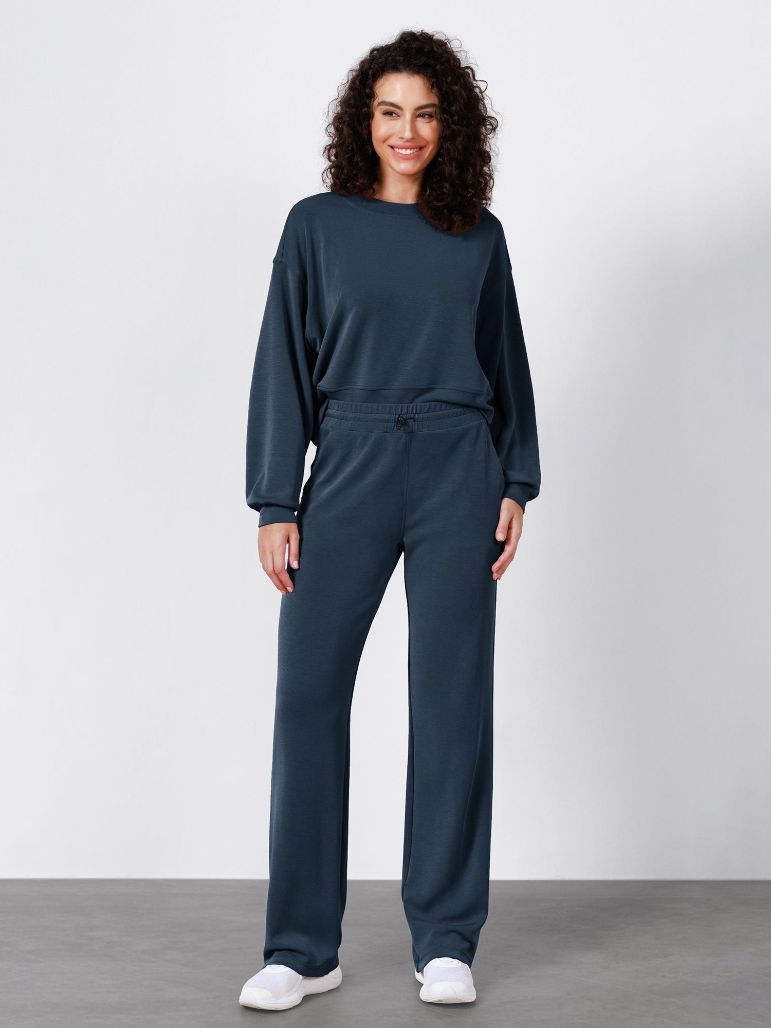 27 Adjustable Shockcord High Waist Casual Lounge Pants with Pockets - ododos