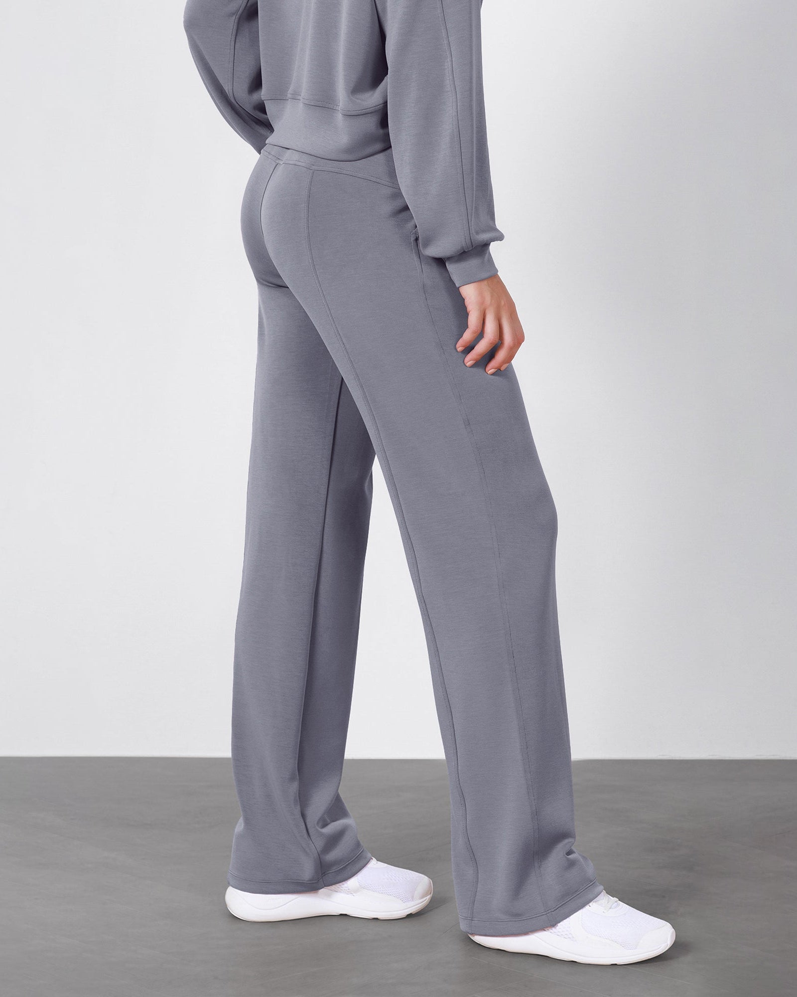 27 Adjustable Shockcord High Waist Casual Lounge Pants with Pockets - ododos