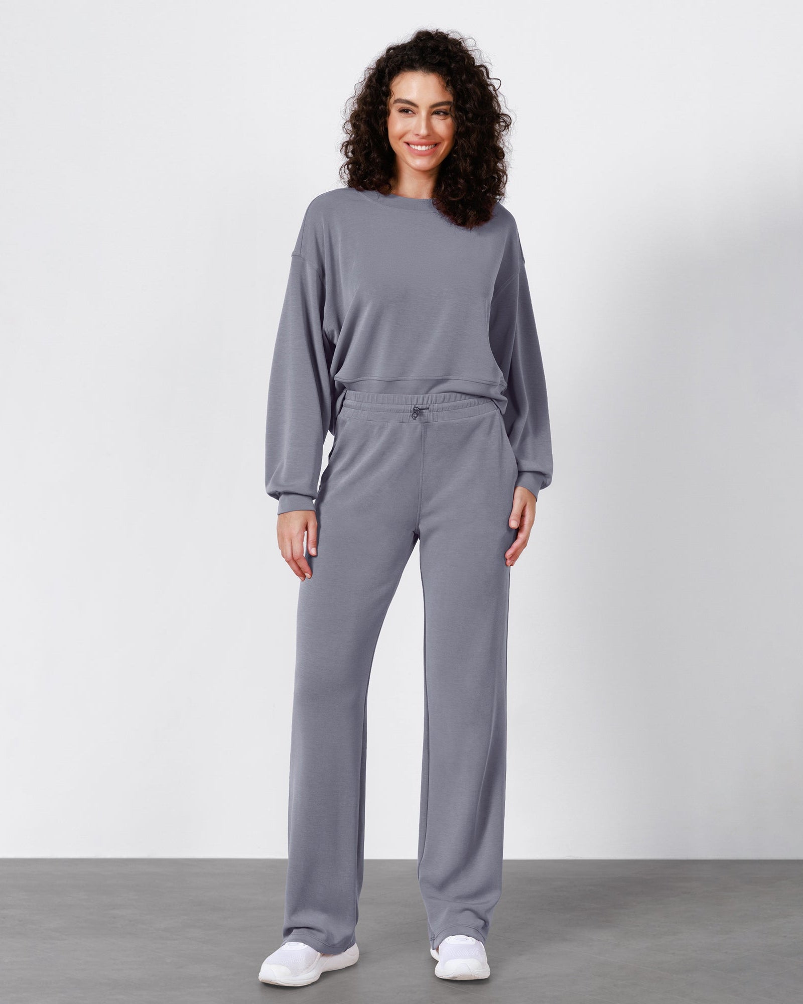 27 Adjustable Shockcord High Waist Casual Lounge Pants with Pockets - ododos