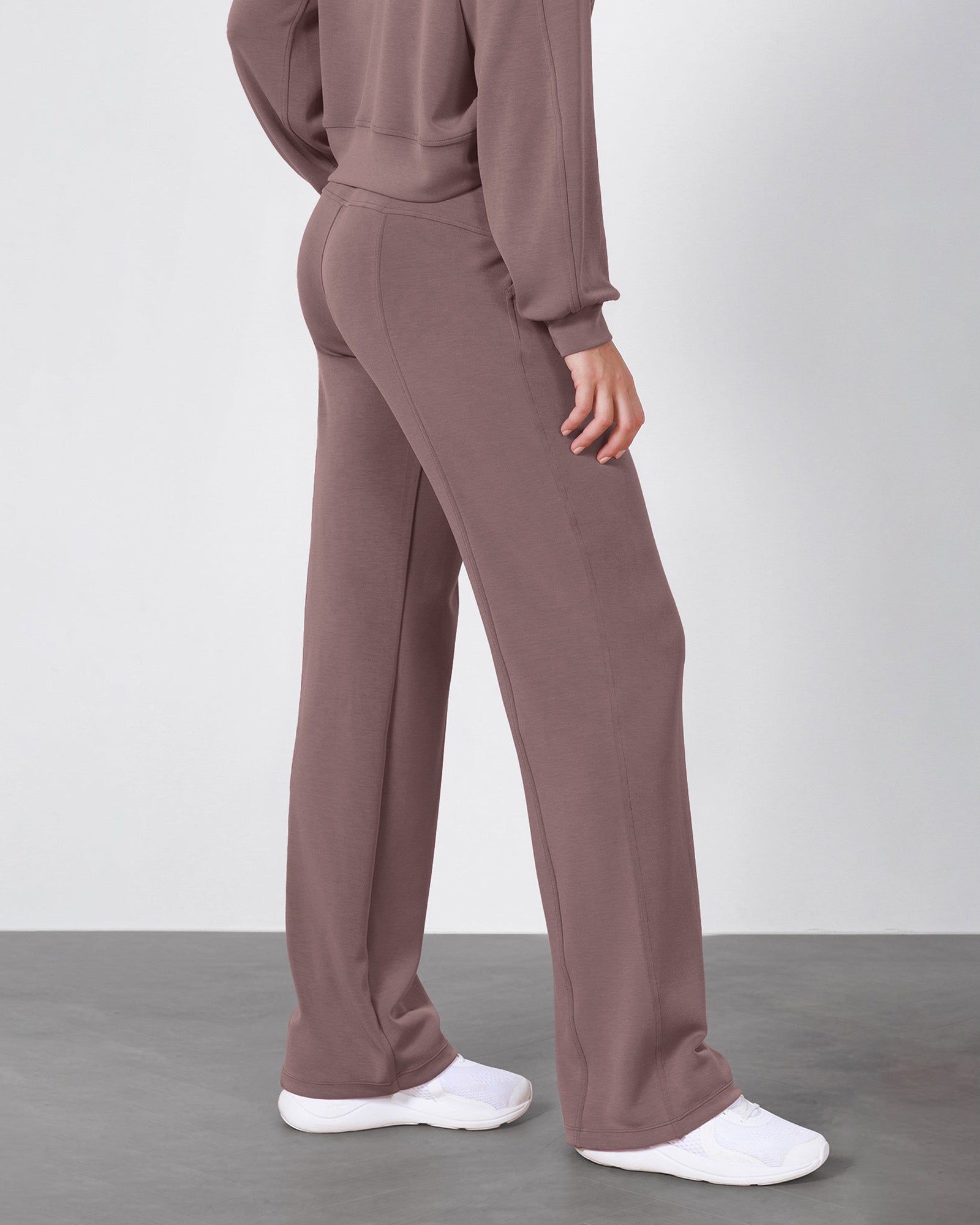 27 Adjustable Shockcord High Waist Casual Lounge Pants with Pockets - ododos