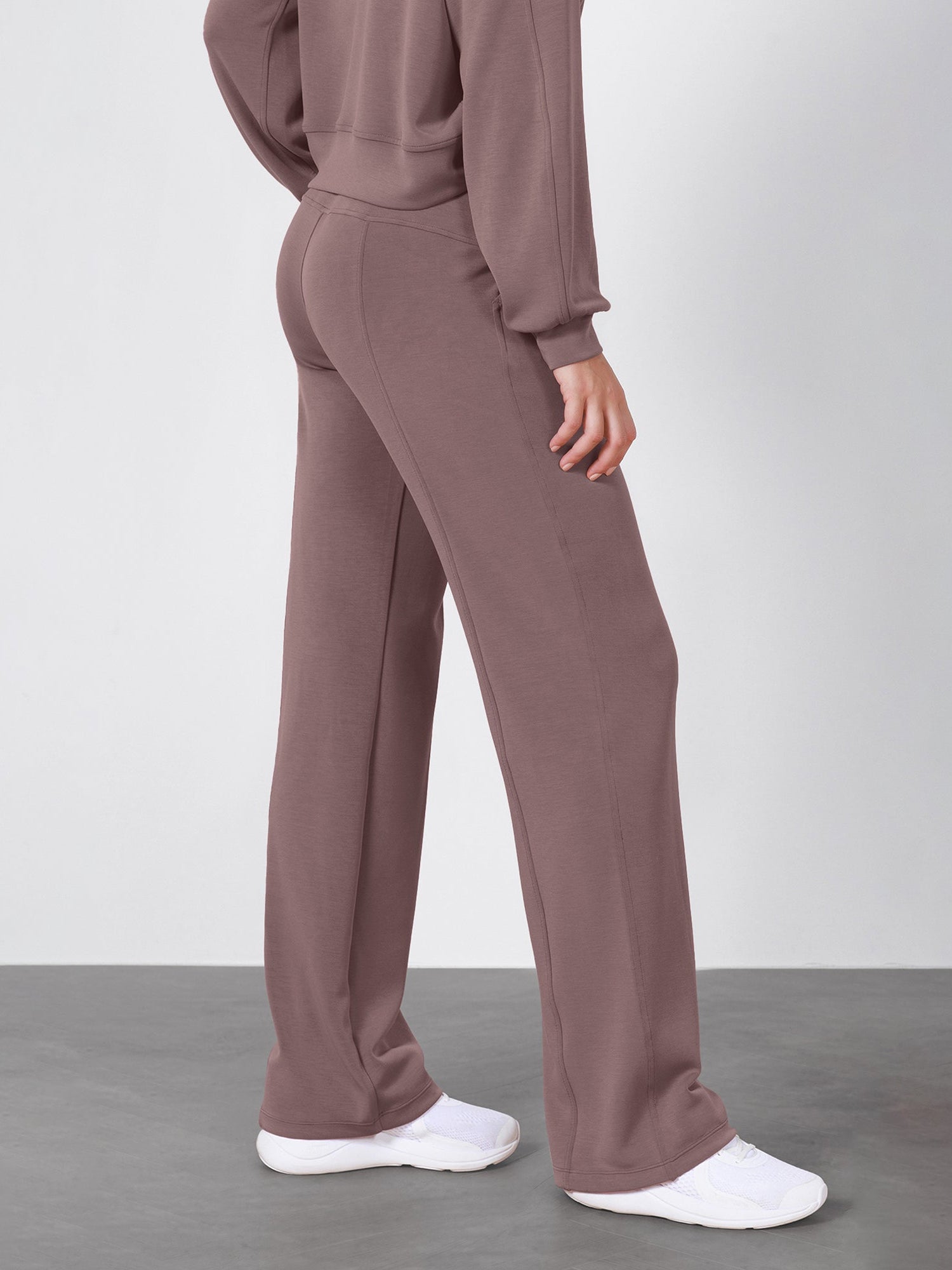 27 Adjustable Shockcord High Waist Casual Lounge Pants with Pockets - ododos