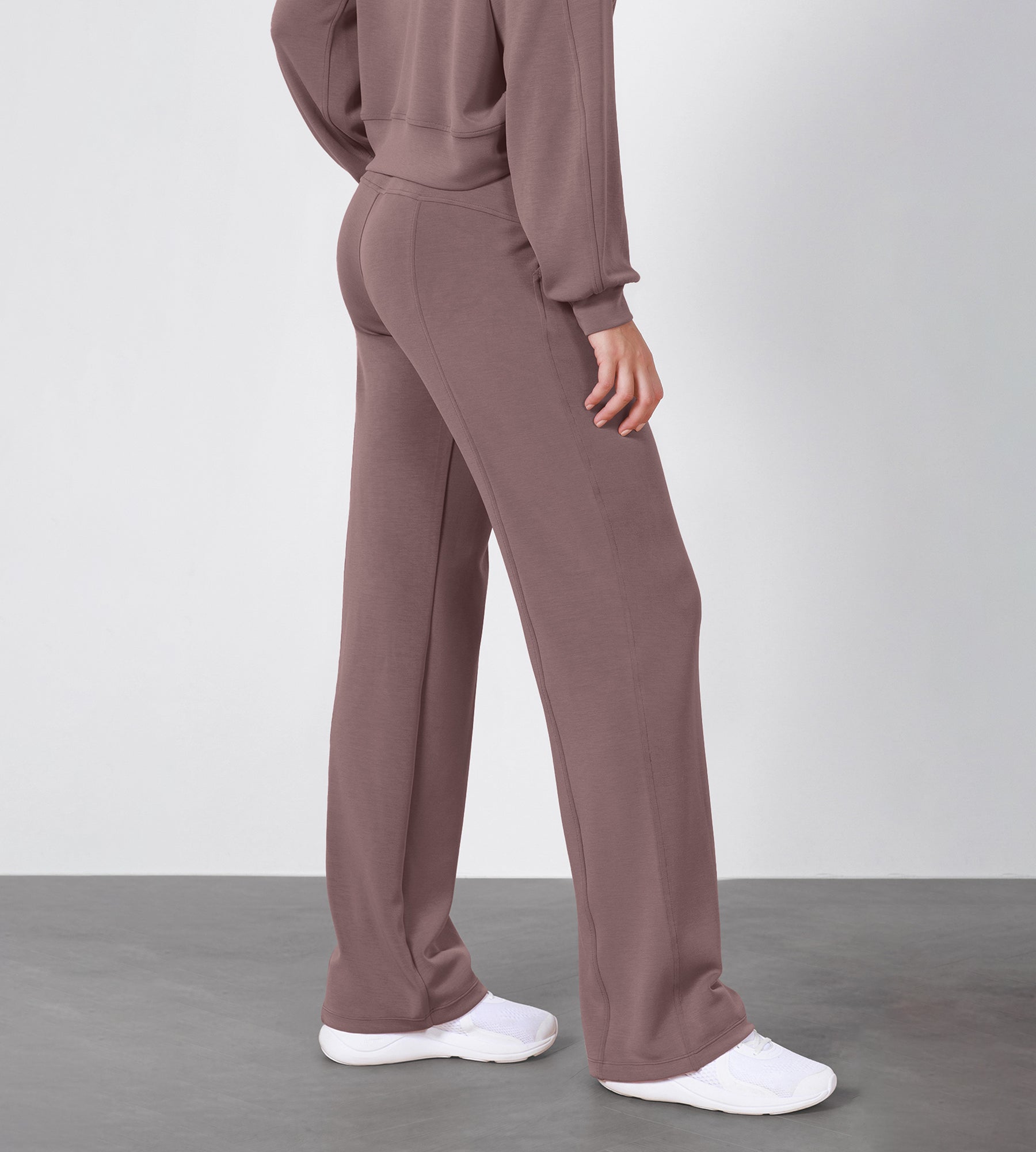 27 Adjustable Shockcord High Waist Casual Lounge Pants with Pockets - ododos