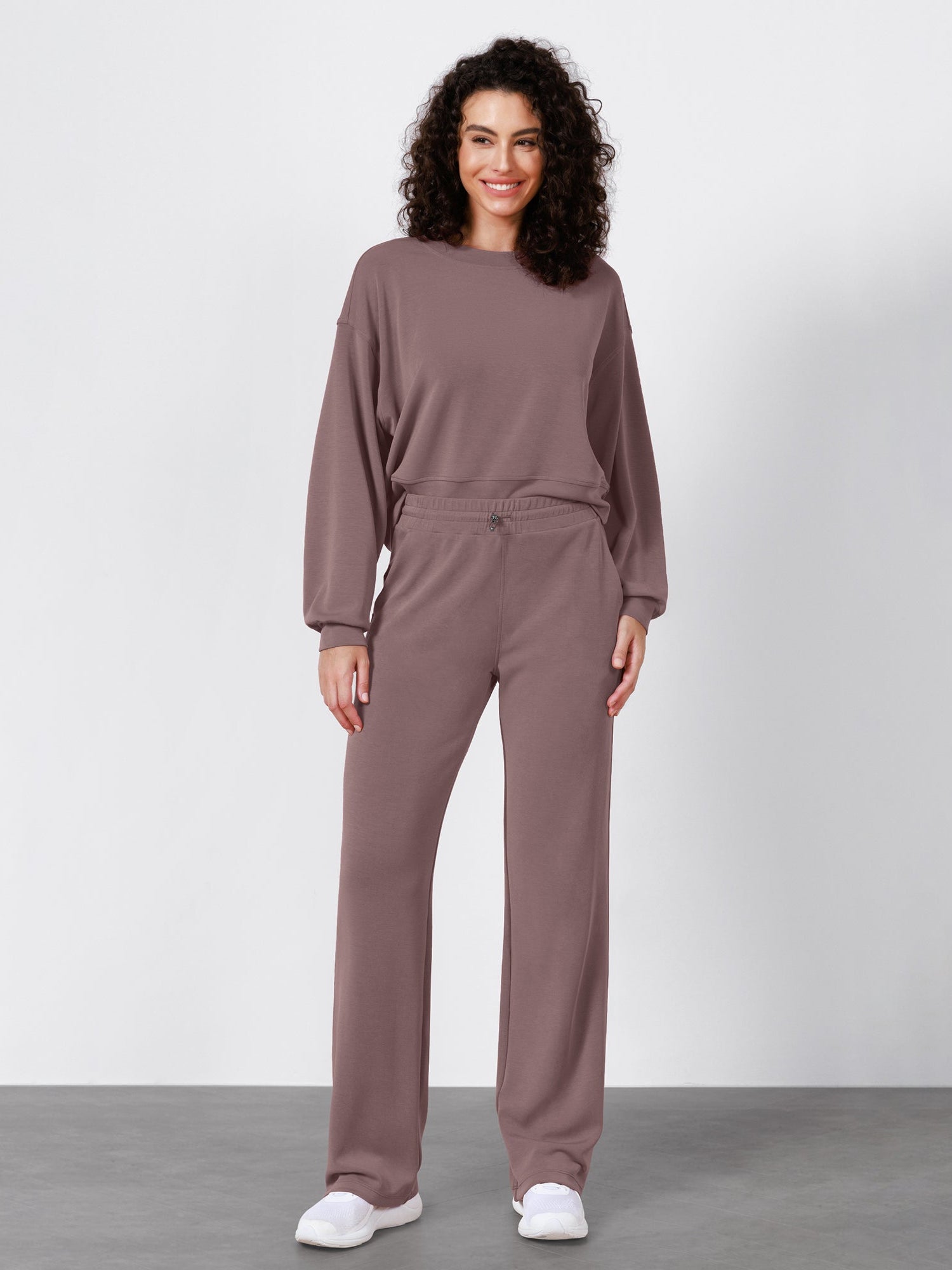 27 Adjustable Shockcord High Waist Casual Lounge Pants with Pockets - ododos