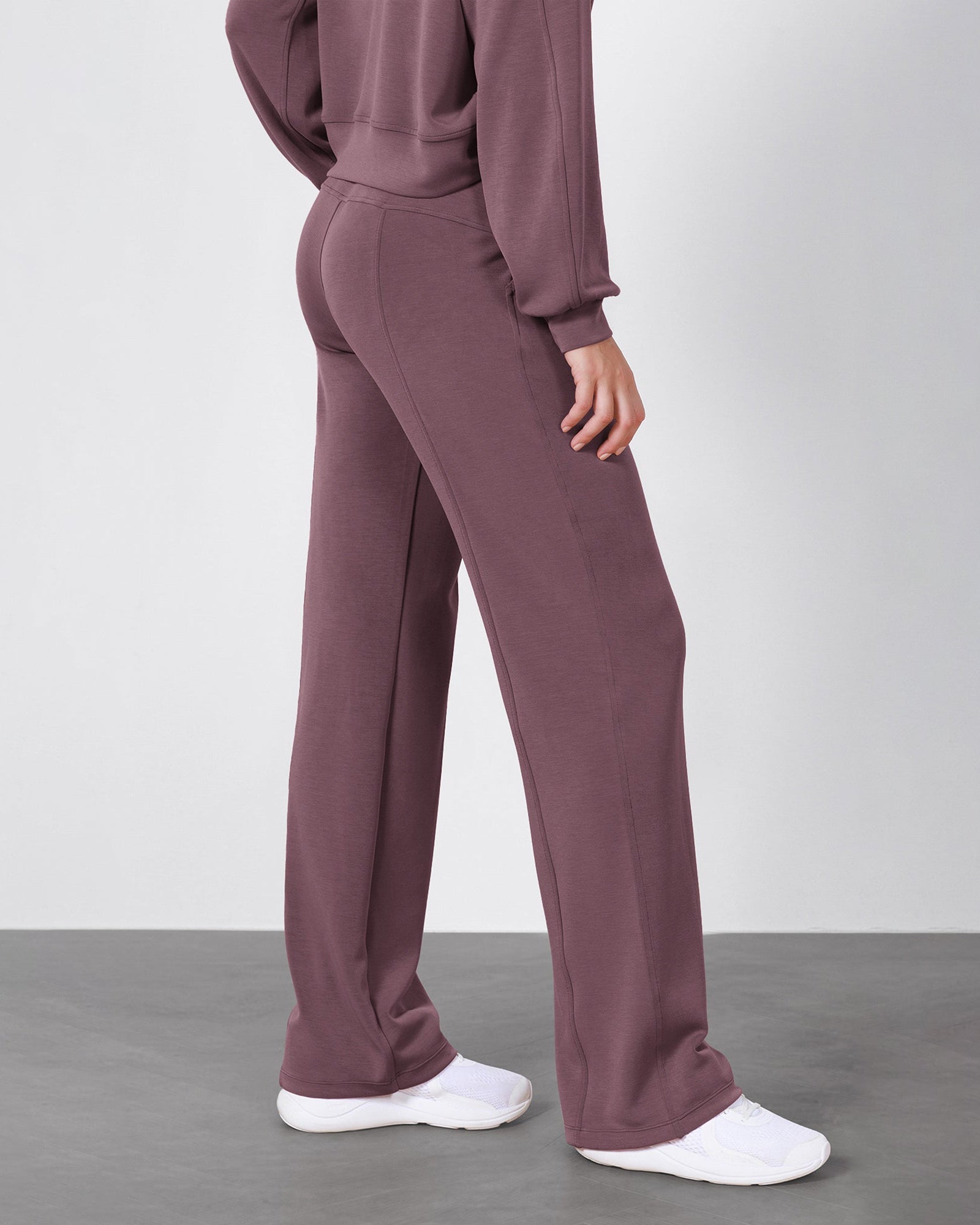 27 Adjustable Shockcord High Waist Casual Lounge Pants with Pockets - ododos