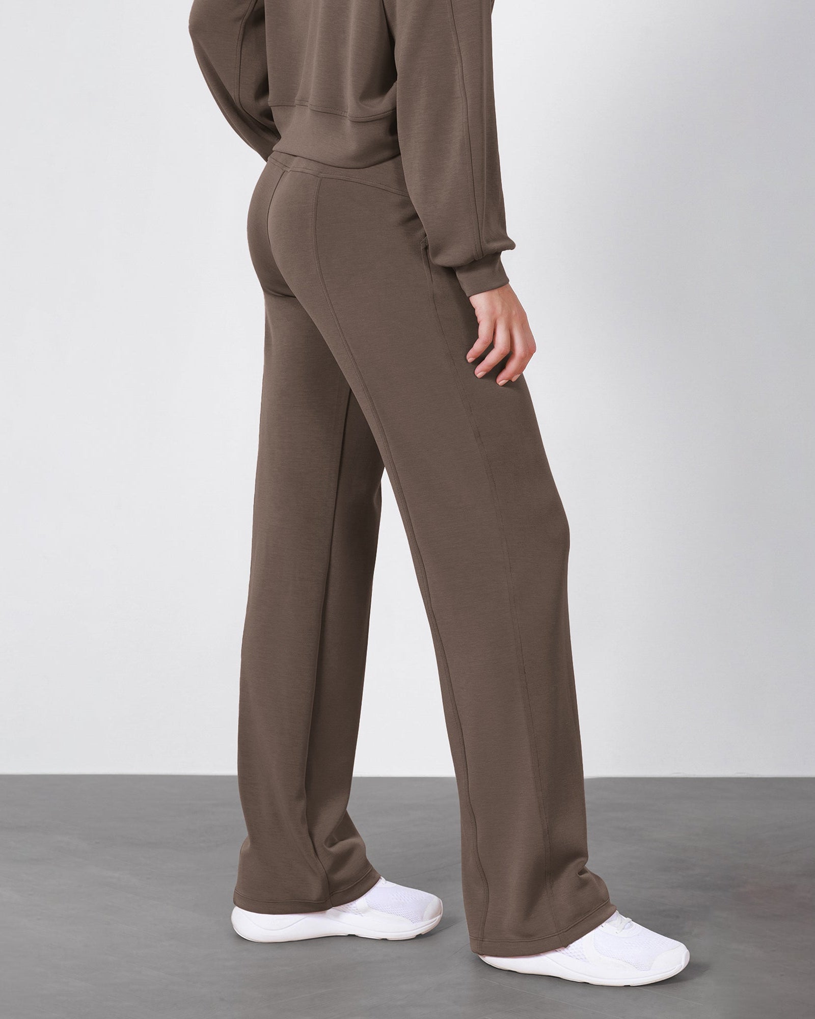 27 Adjustable Shockcord High Waist Casual Lounge Pants with Pockets - ododos