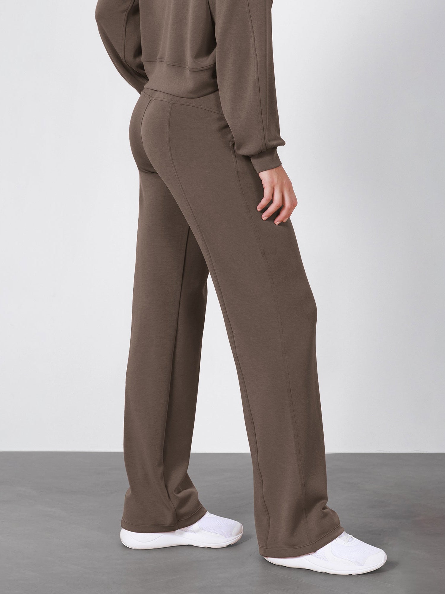 27 Adjustable Shockcord High Waist Casual Lounge Pants with Pockets - ododos