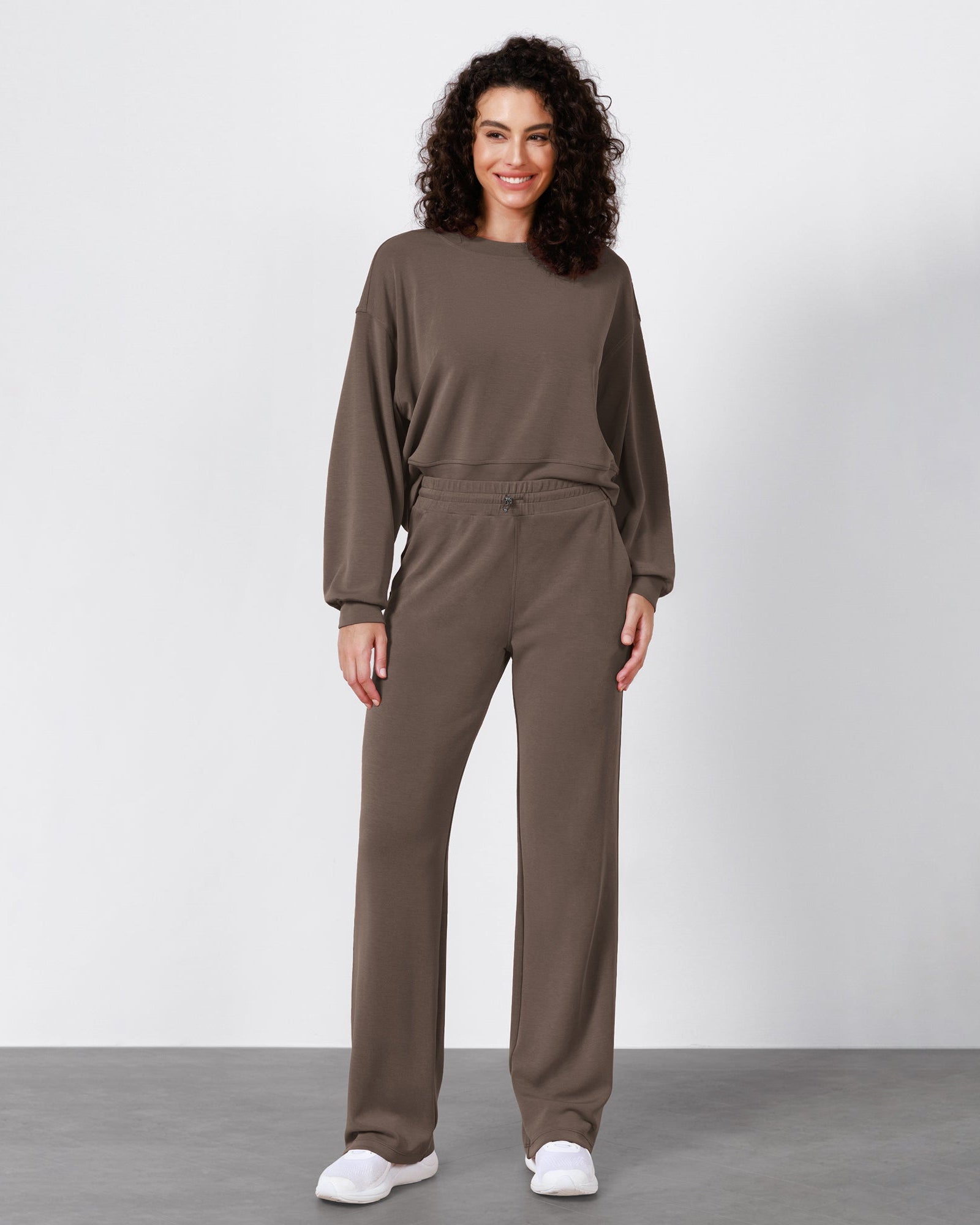 27 Adjustable Shockcord High Waist Casual Lounge Pants with Pockets - ododos