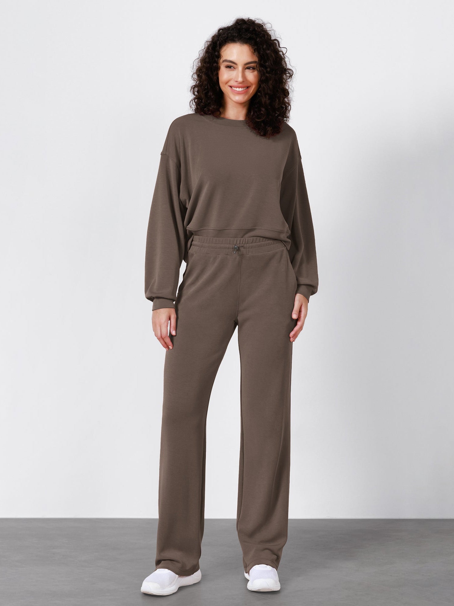 27 Adjustable Shockcord High Waist Casual Lounge Pants with Pockets - ododos