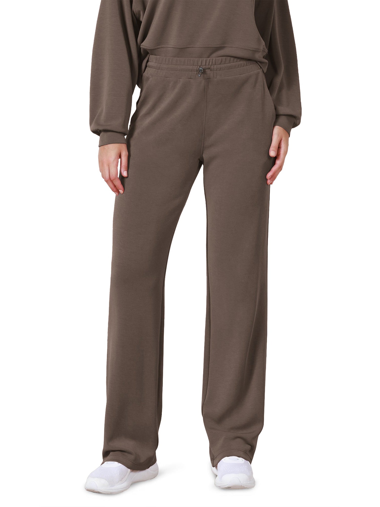 27 Adjustable Shockcord High Waist Casual Lounge Pants with Pockets - ododos