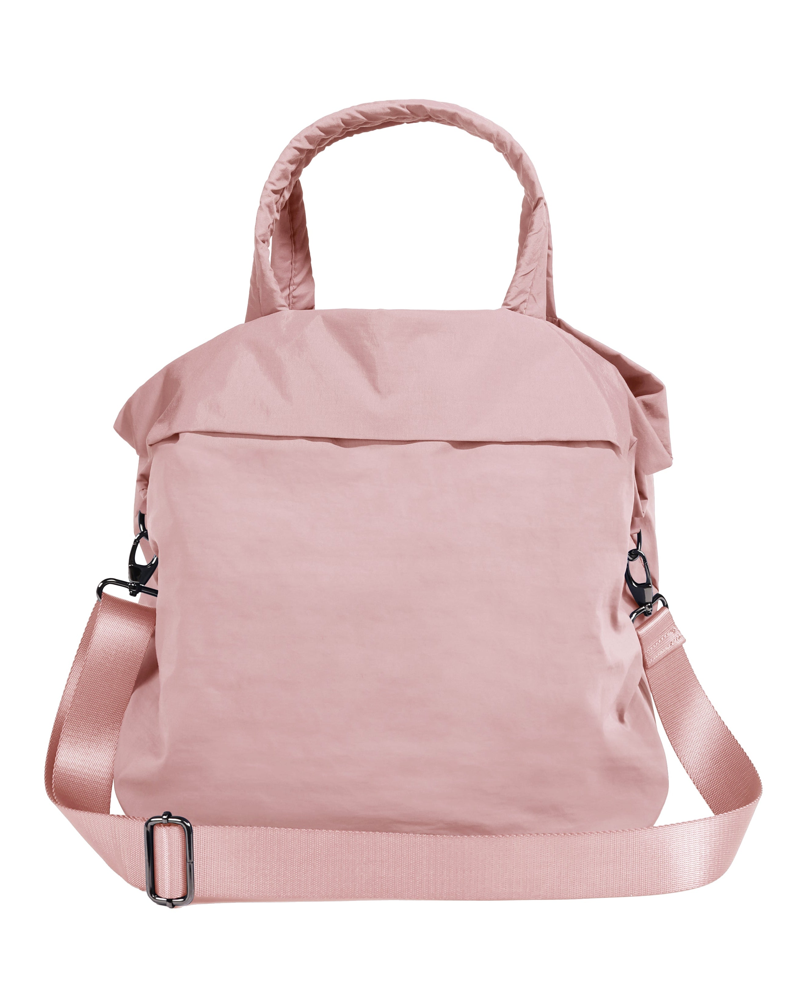 19L Travel Tote with 2 Straps Blush Pink 14.5 x 13 x 9 - ododos