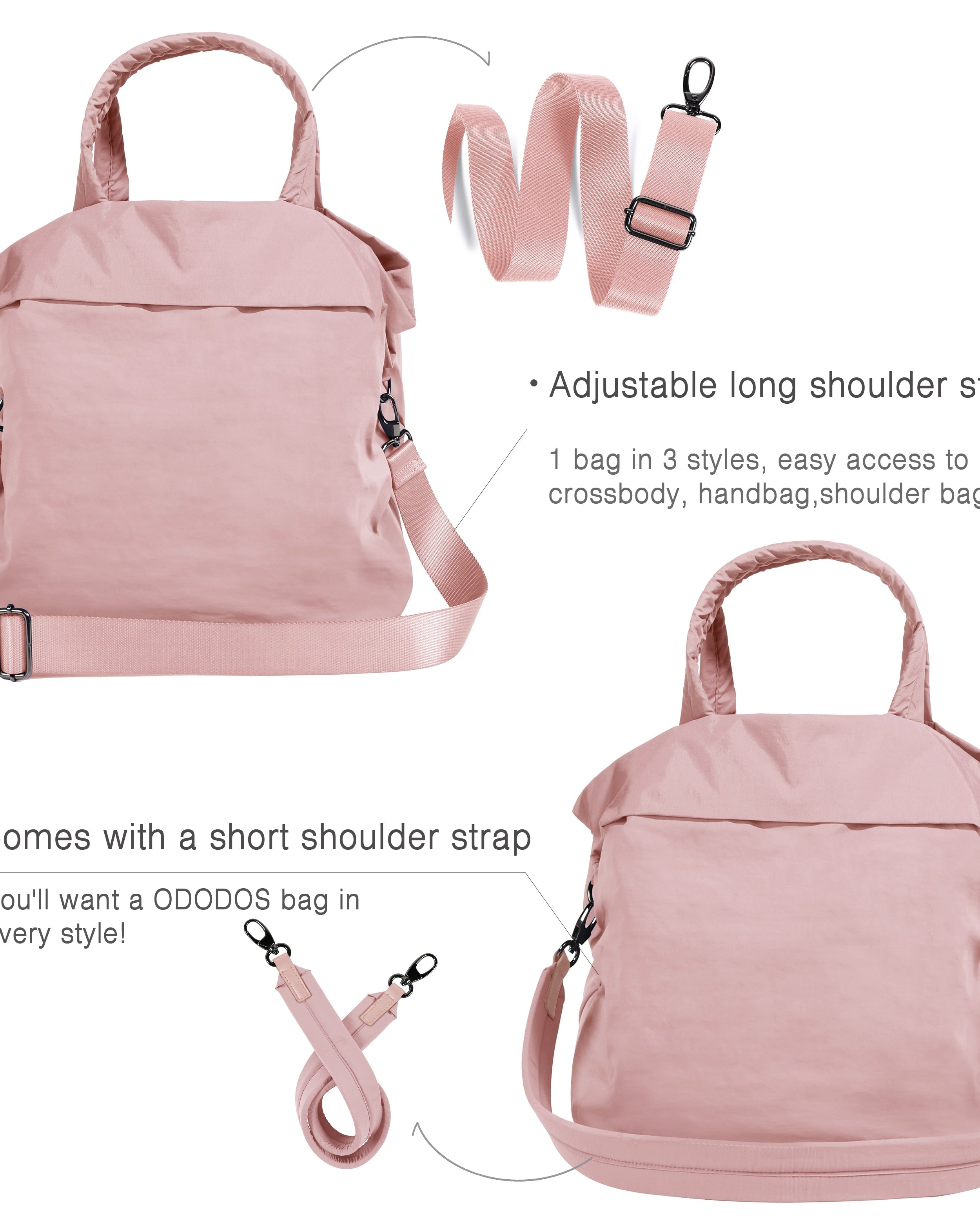 19L Travel Tote with 2 Straps - ododos