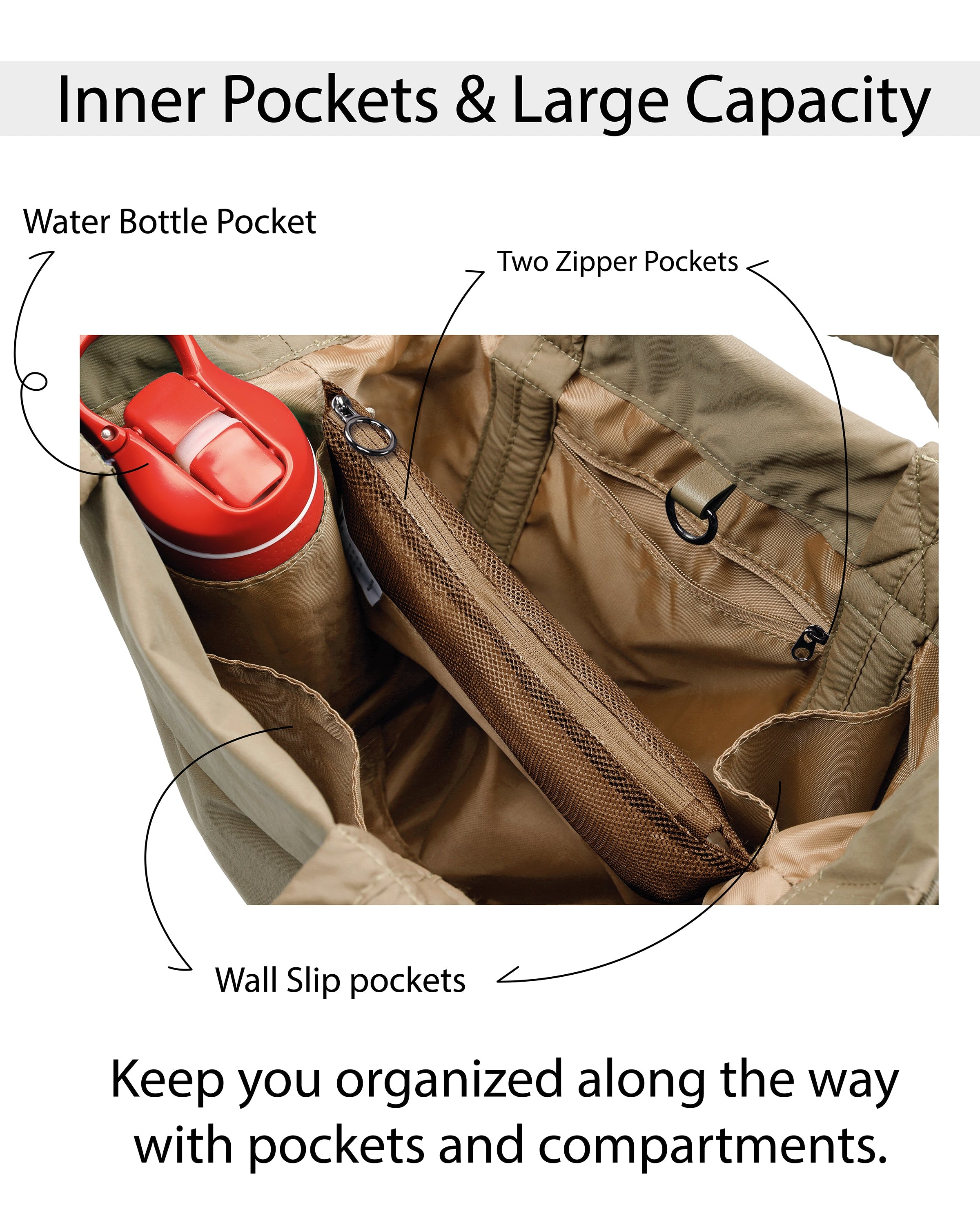 19L Travel Tote with 2 Straps - ododos