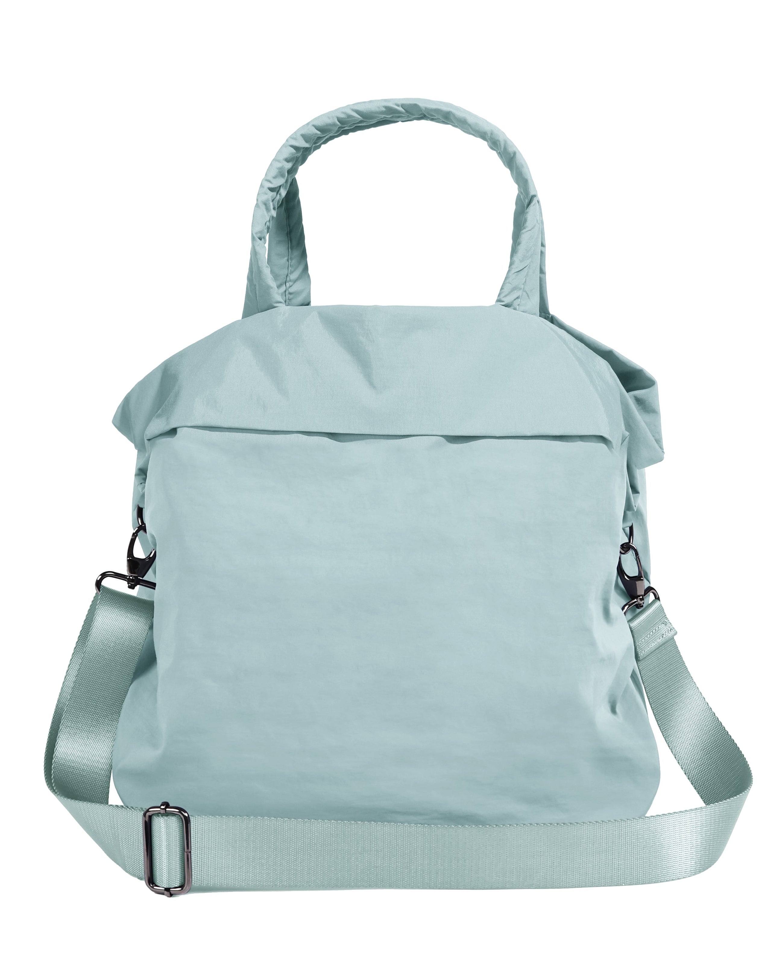 19L Travel Tote with 2 Straps Chambray 14.5 x 13 x 9 - ododos