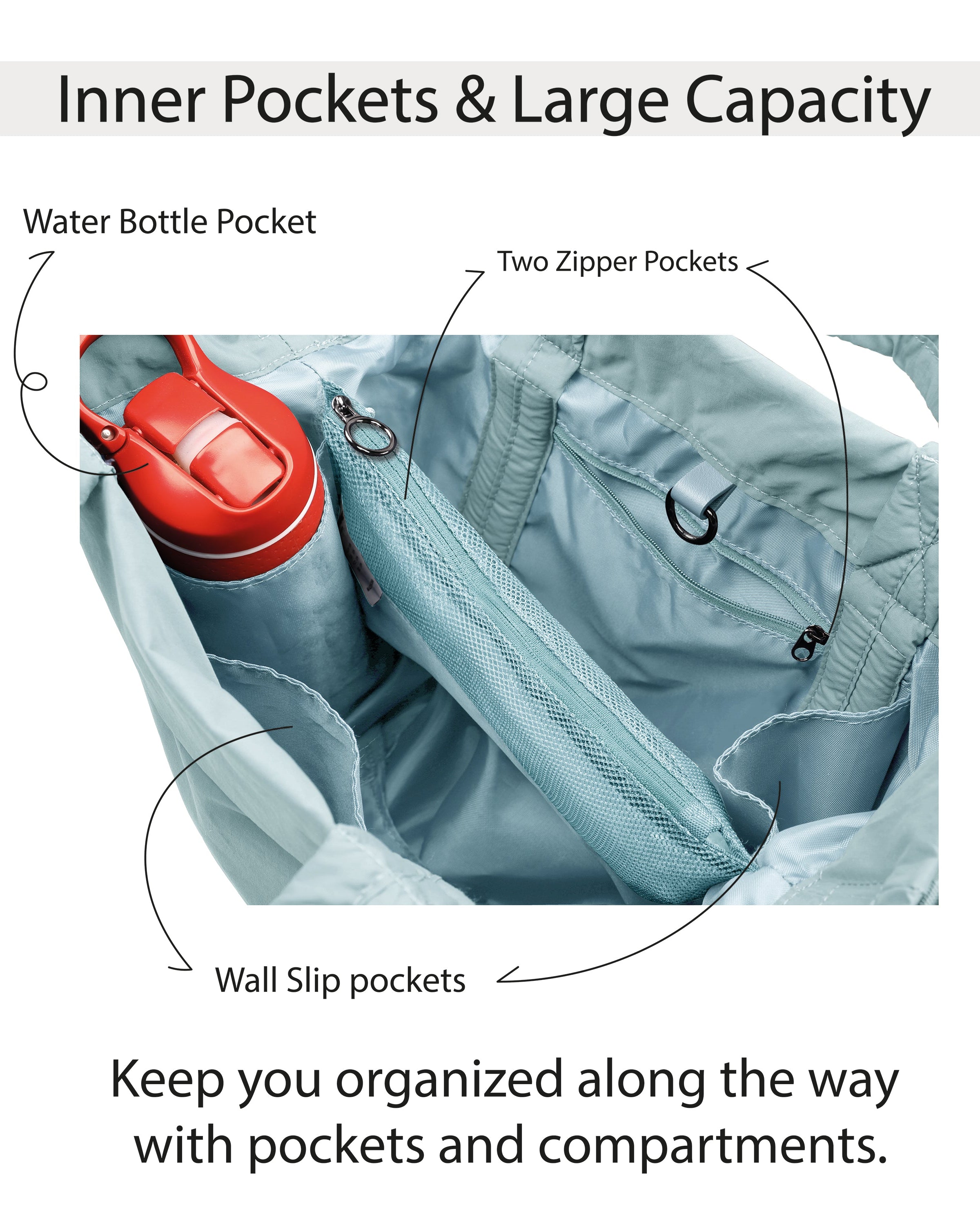 19L Travel Tote with 2 Straps - ododos