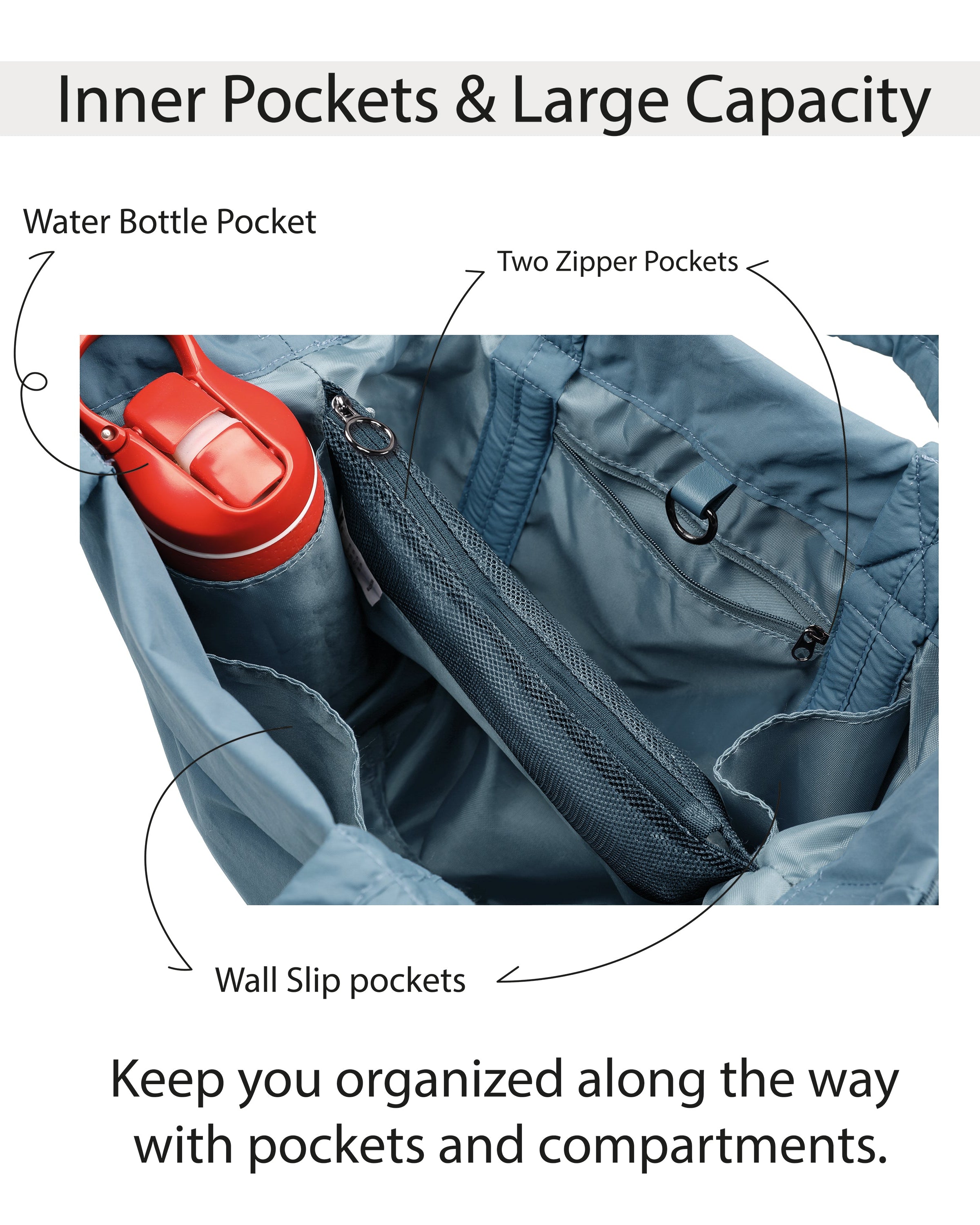 19L Travel Tote with 2 Straps - ododos