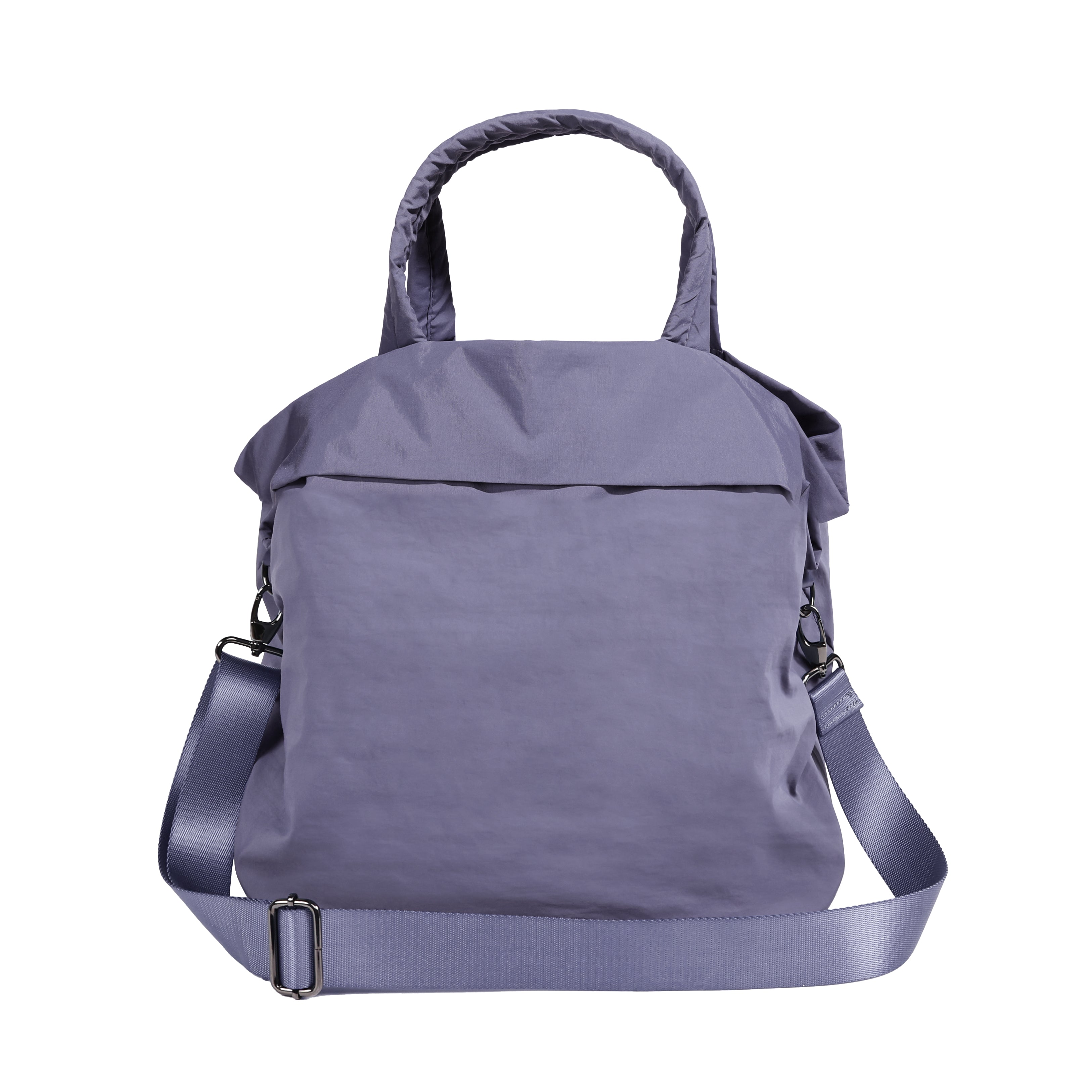 19L Travel Tote with 2 Straps Dark Lavender 14.5 x 13 x 9 - ododos