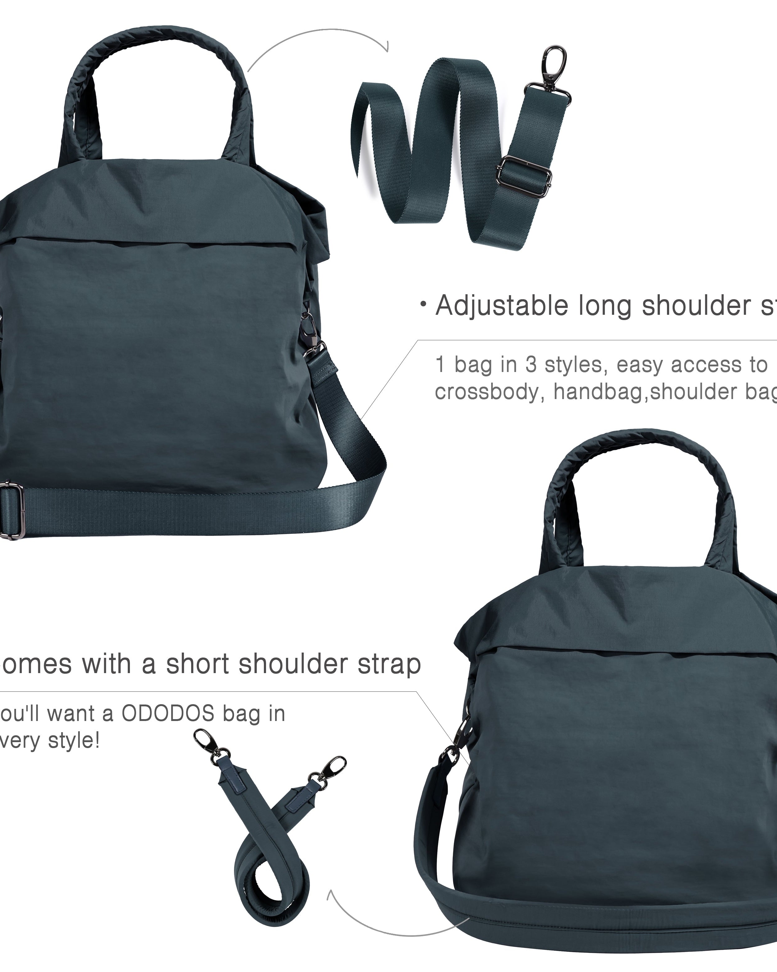 19L Travel Tote with 2 Straps - ododos