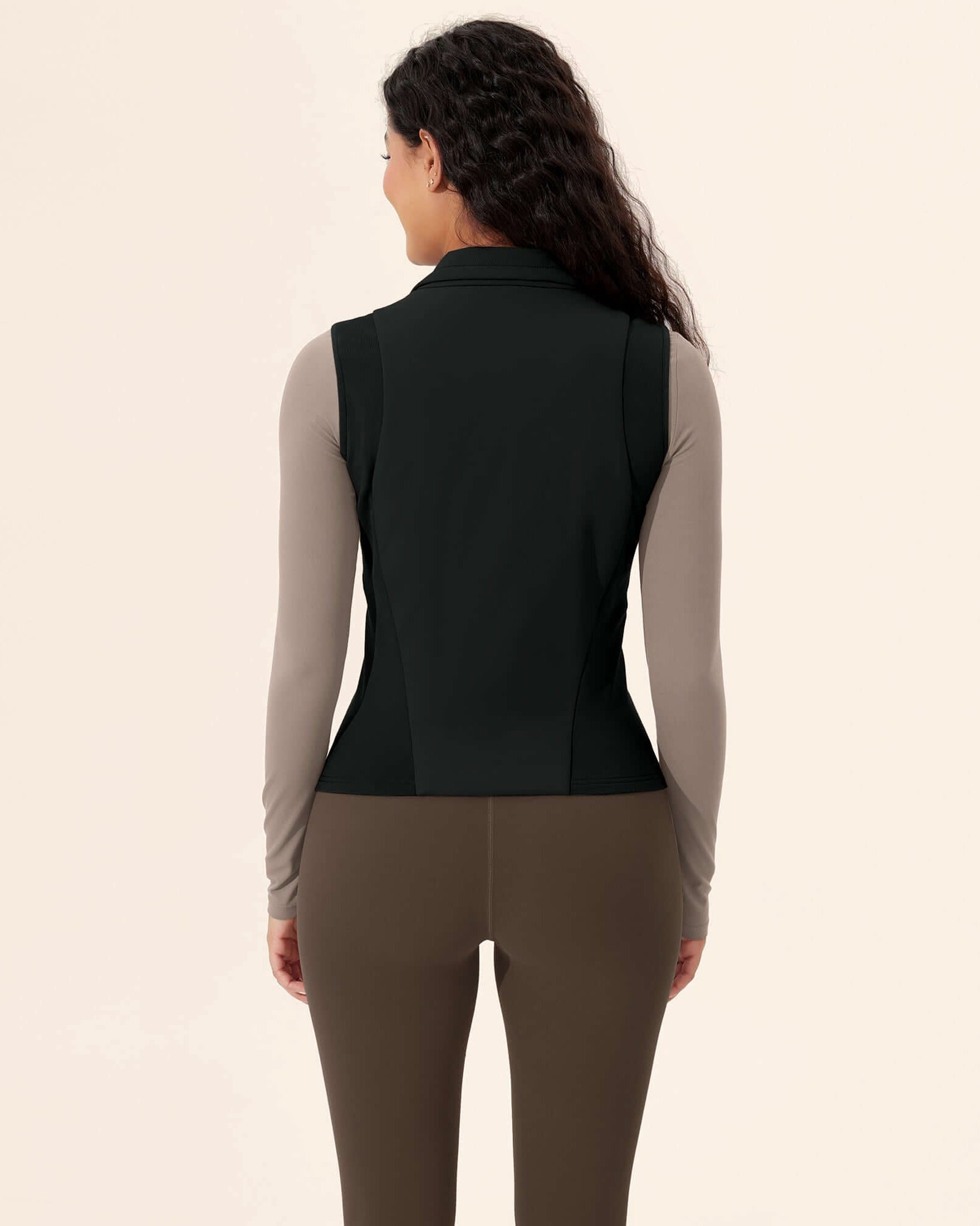 Casual Stand Collar Padded Vest - ododos