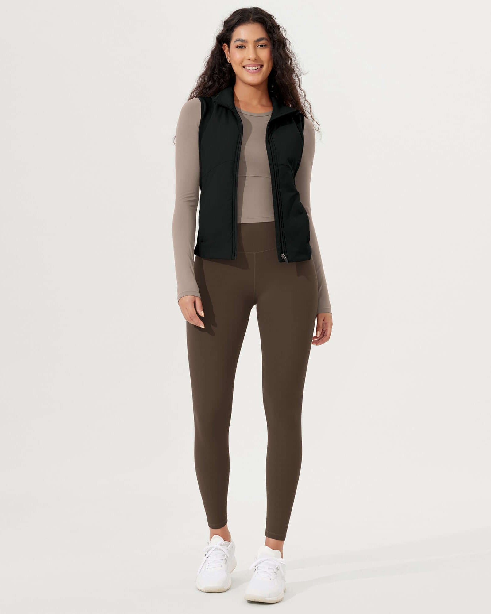 Casual Stand Collar Padded Vest - ododos