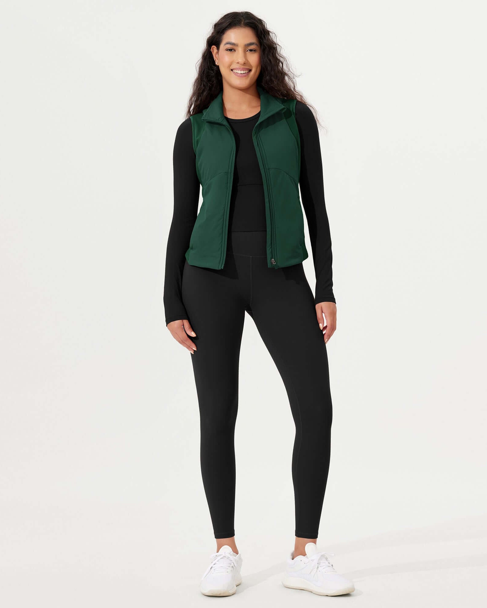 Casual Stand Collar Padded Vest - ododos