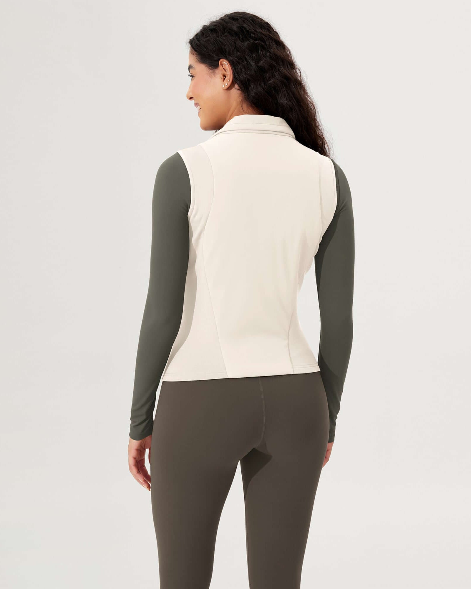 Casual Stand Collar Padded Vest - ododos