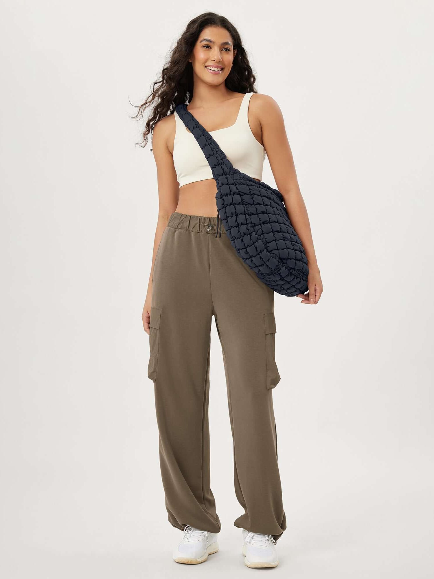 22L Quilted Carryall Crossbody Padding Bag - ododos