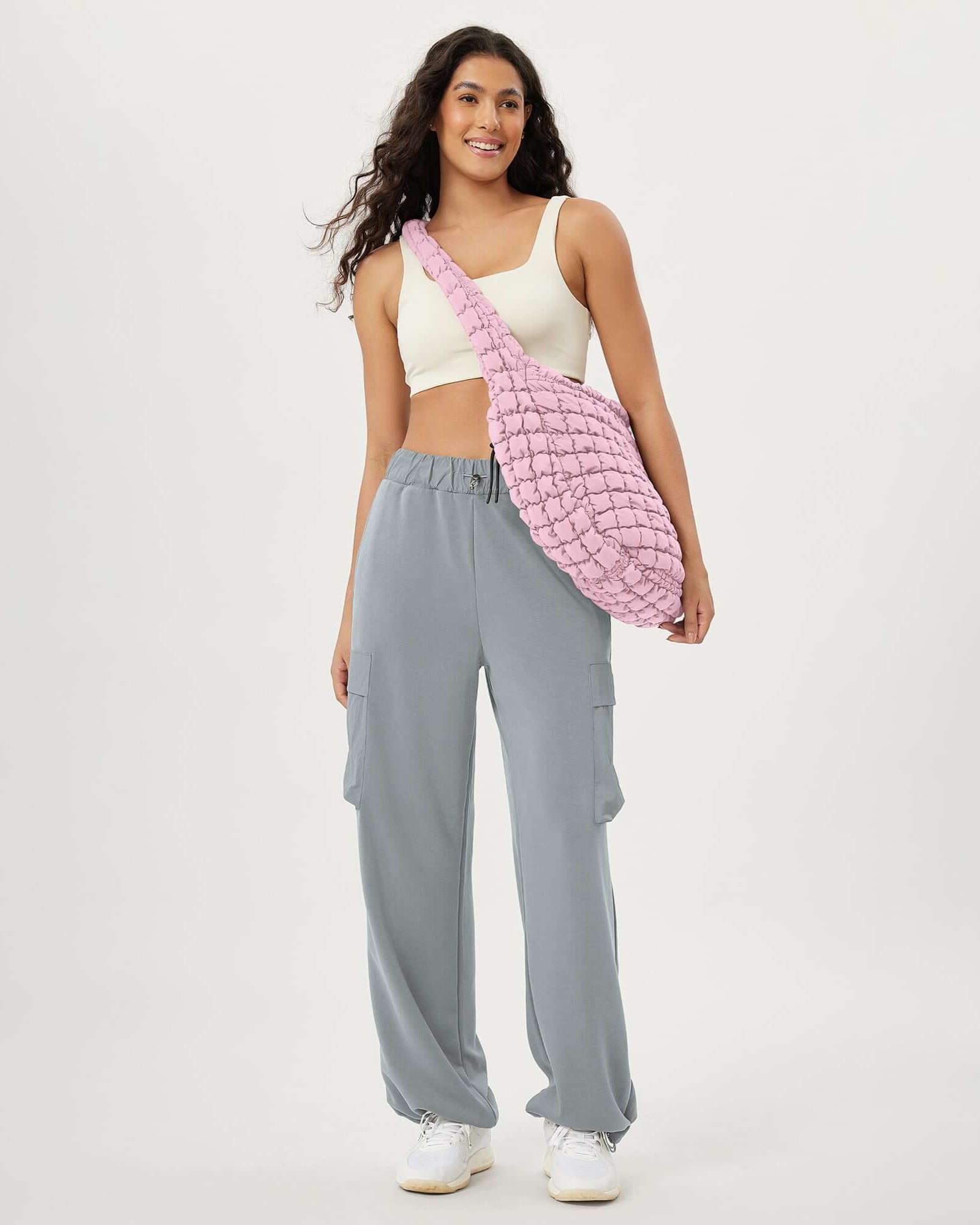 22L Quilted Carryall Crossbody Padding Bag - ododos