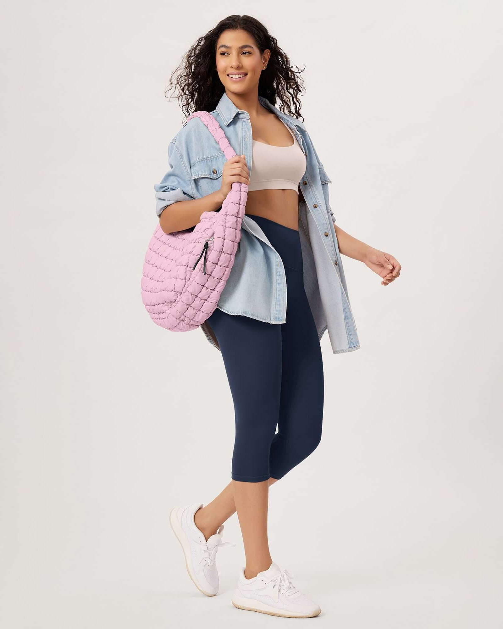 22L Quilted Carryall Crossbody Padding Bag - ododos