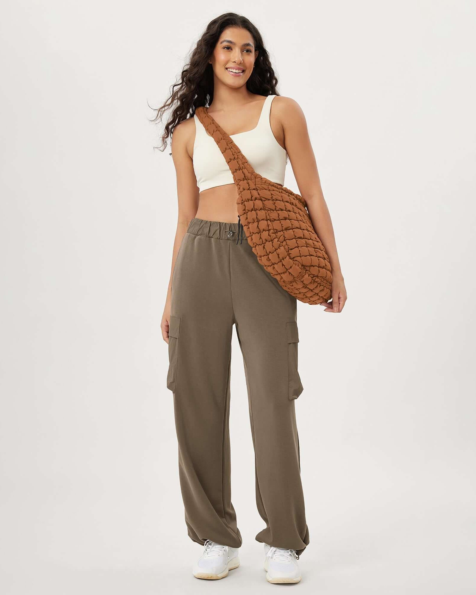 22L Quilted Carryall Crossbody Padding Bag - ododos