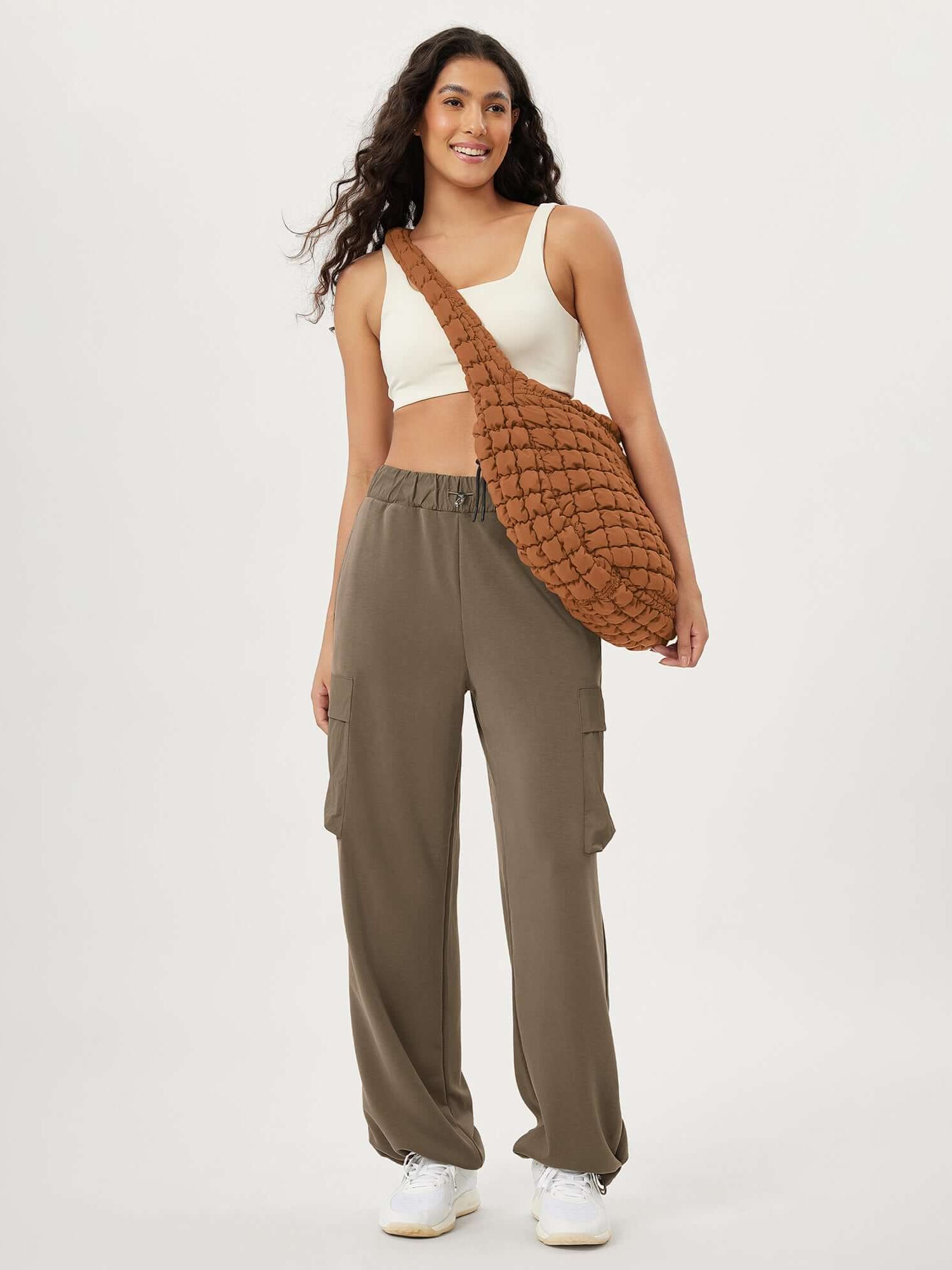 22L Quilted Carryall Crossbody Padding Bag - ododos