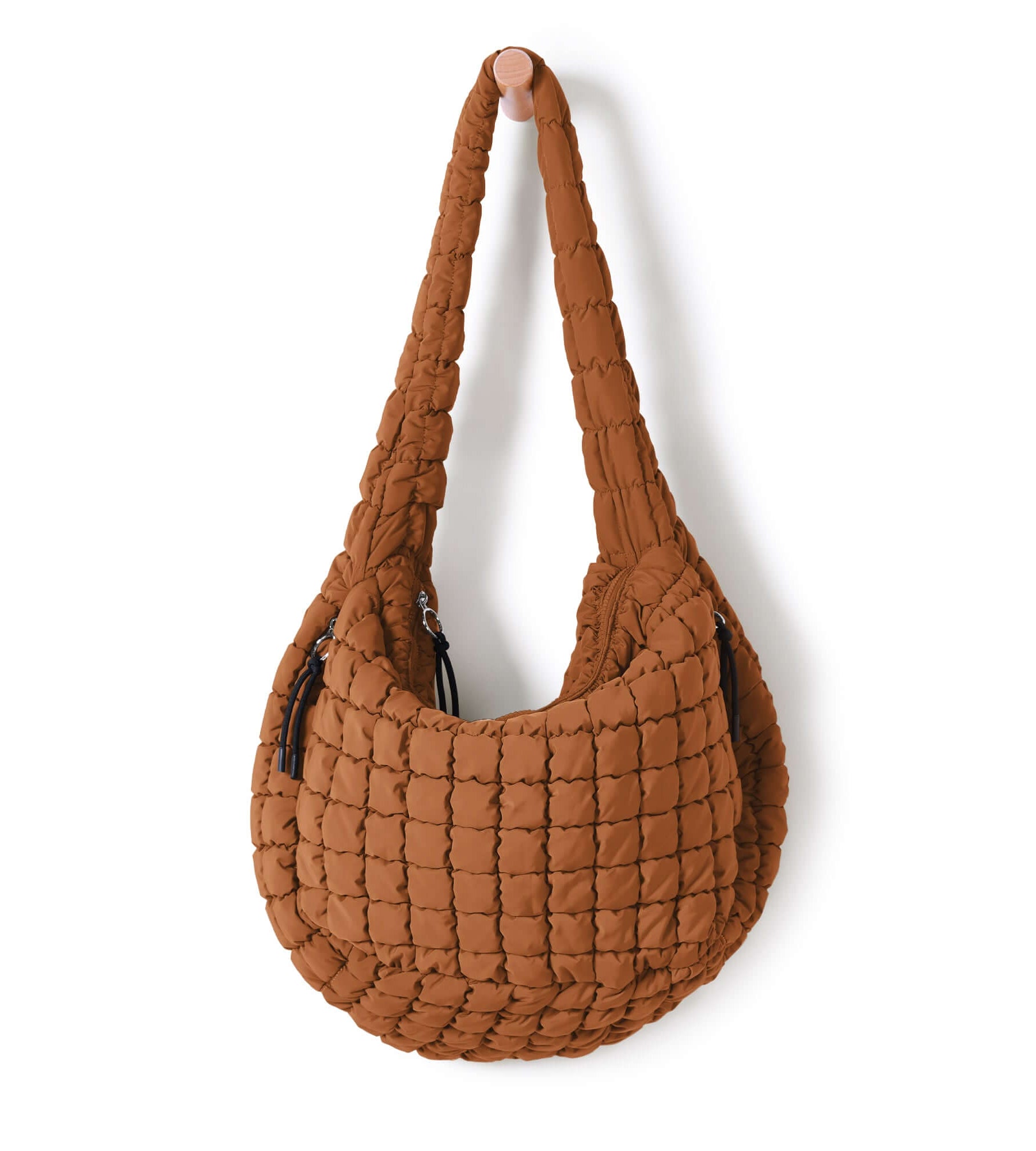 22L Quilted Carryall Crossbody Padding Bag Glazed Ginger - ododos