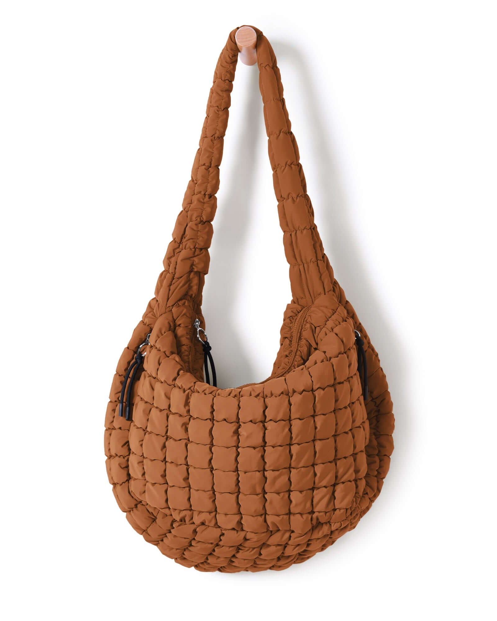 22L Quilted Carryall Crossbody Padding Bag Glazed Ginger - ododos