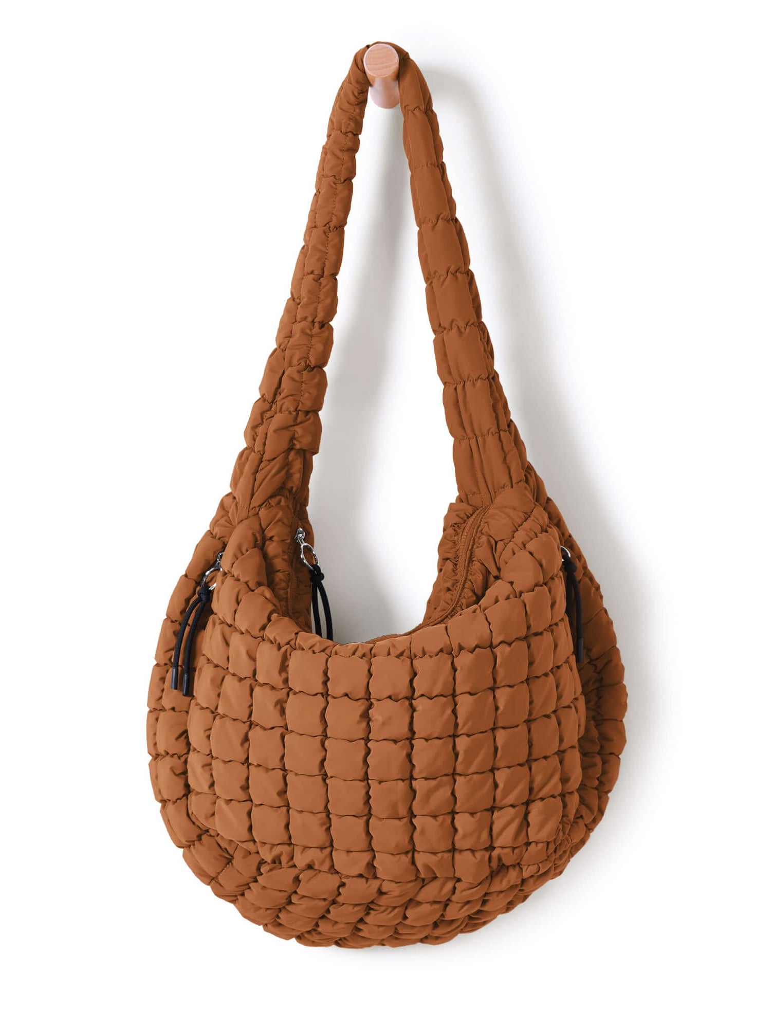 22L Quilted Carryall Crossbody Padding Bag Glazed Ginger - ododos
