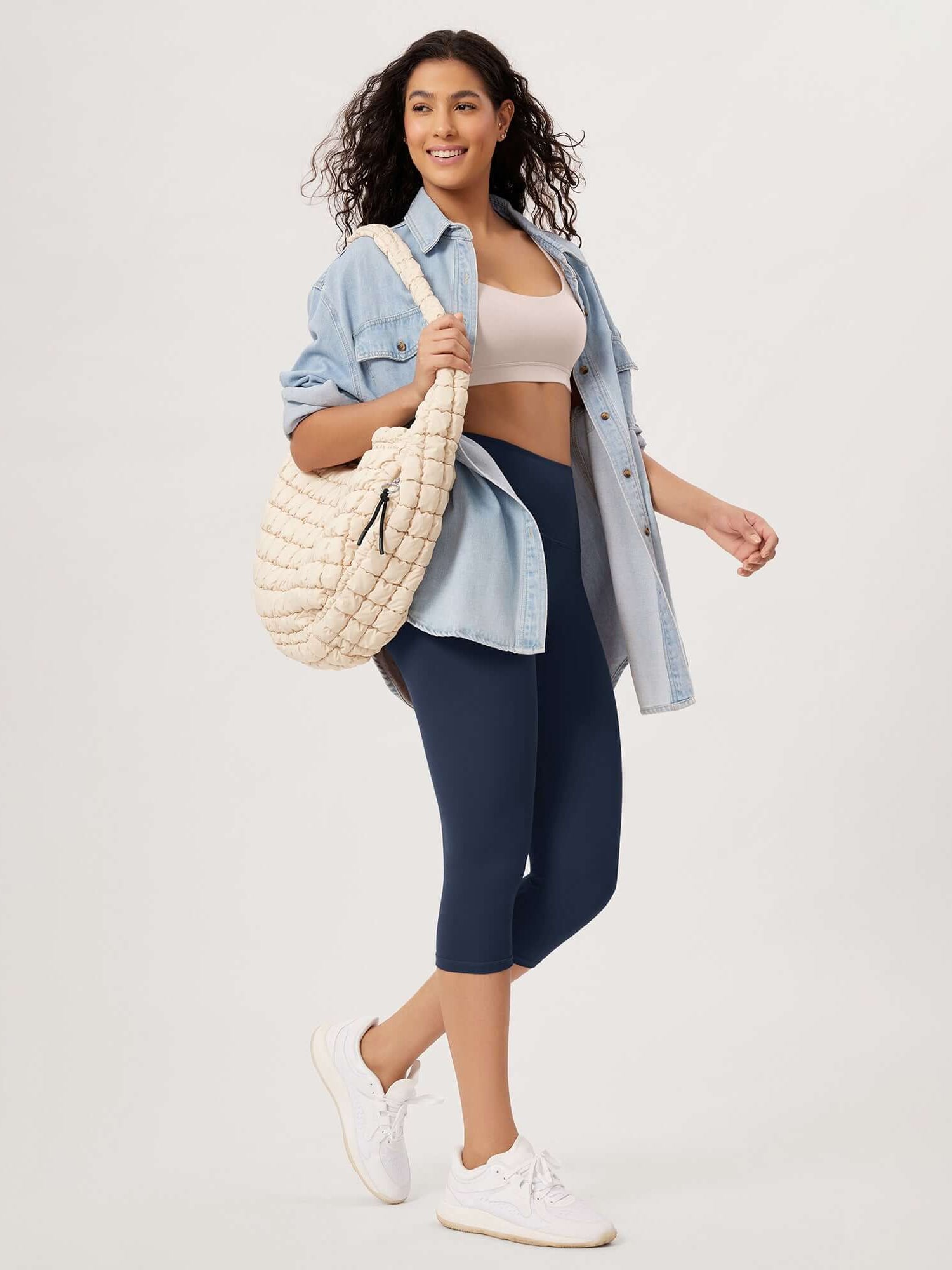 22L Quilted Carryall Crossbody Padding Bag - ododos