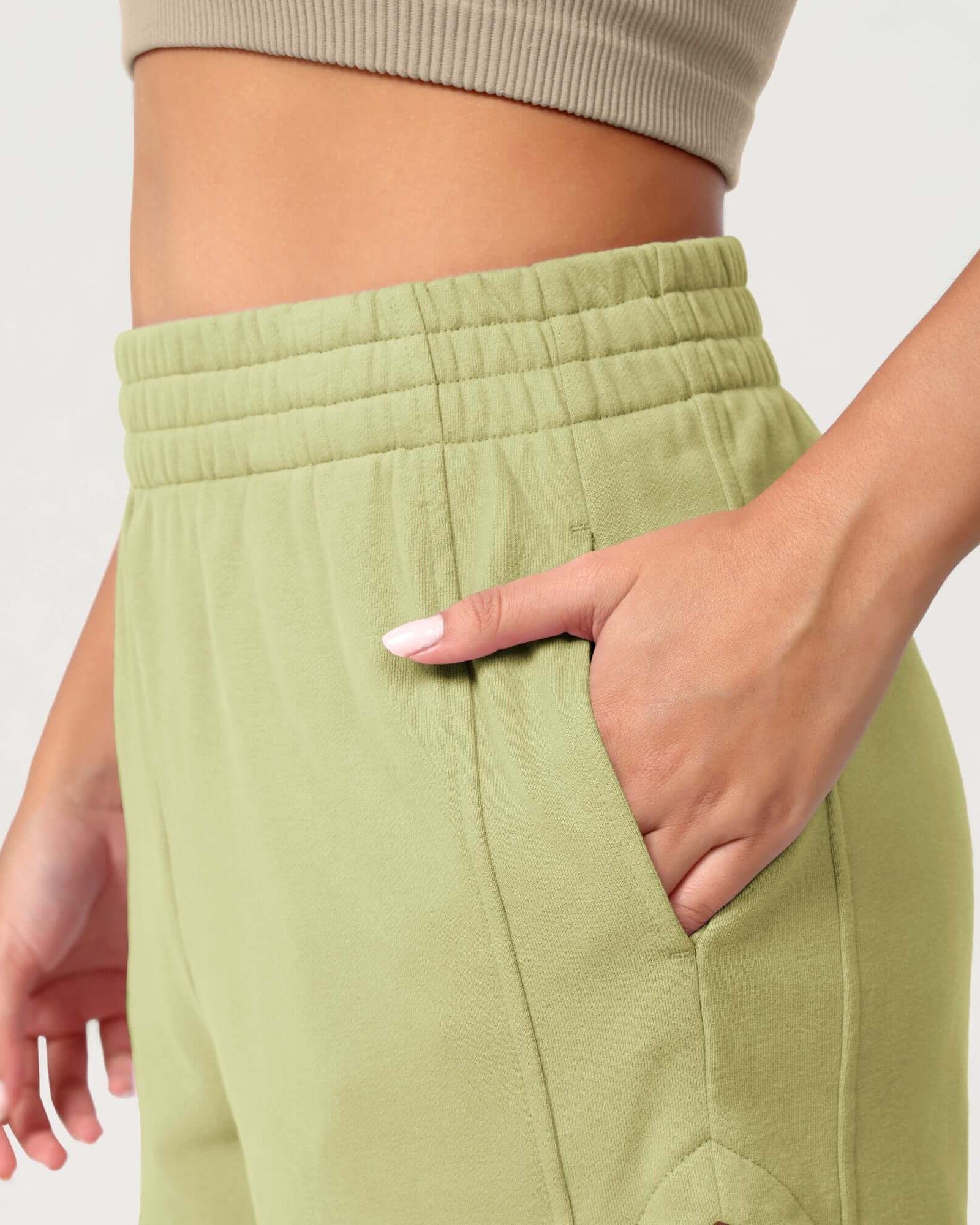 Cotton Curved Hem Sweat Shorts - ododos