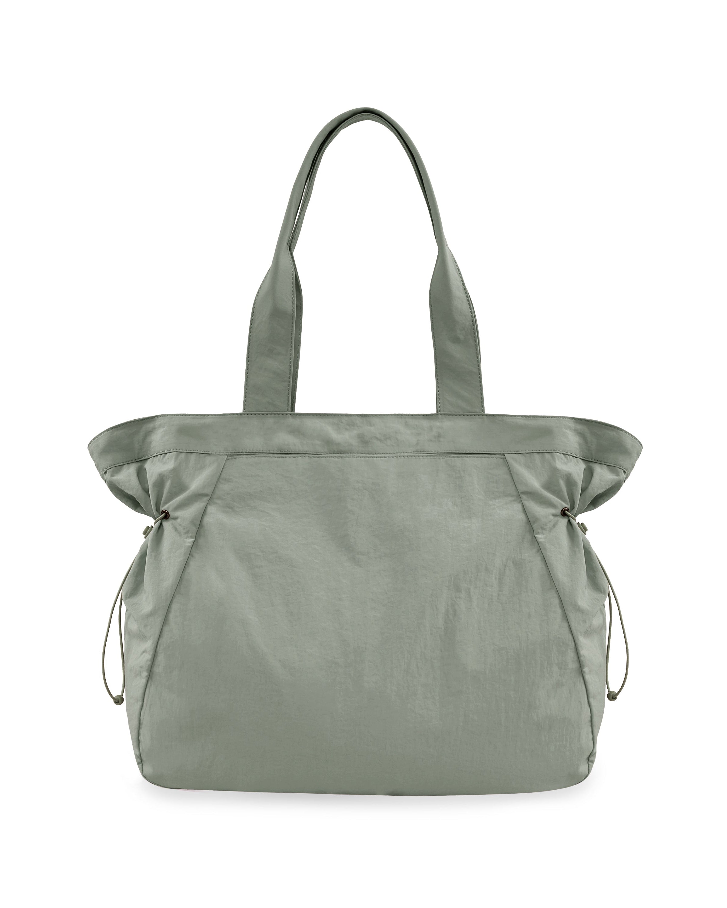 18L Side-Cinch Shopper Tote Bags Grey 14 x 16 x 4.5 - ododos