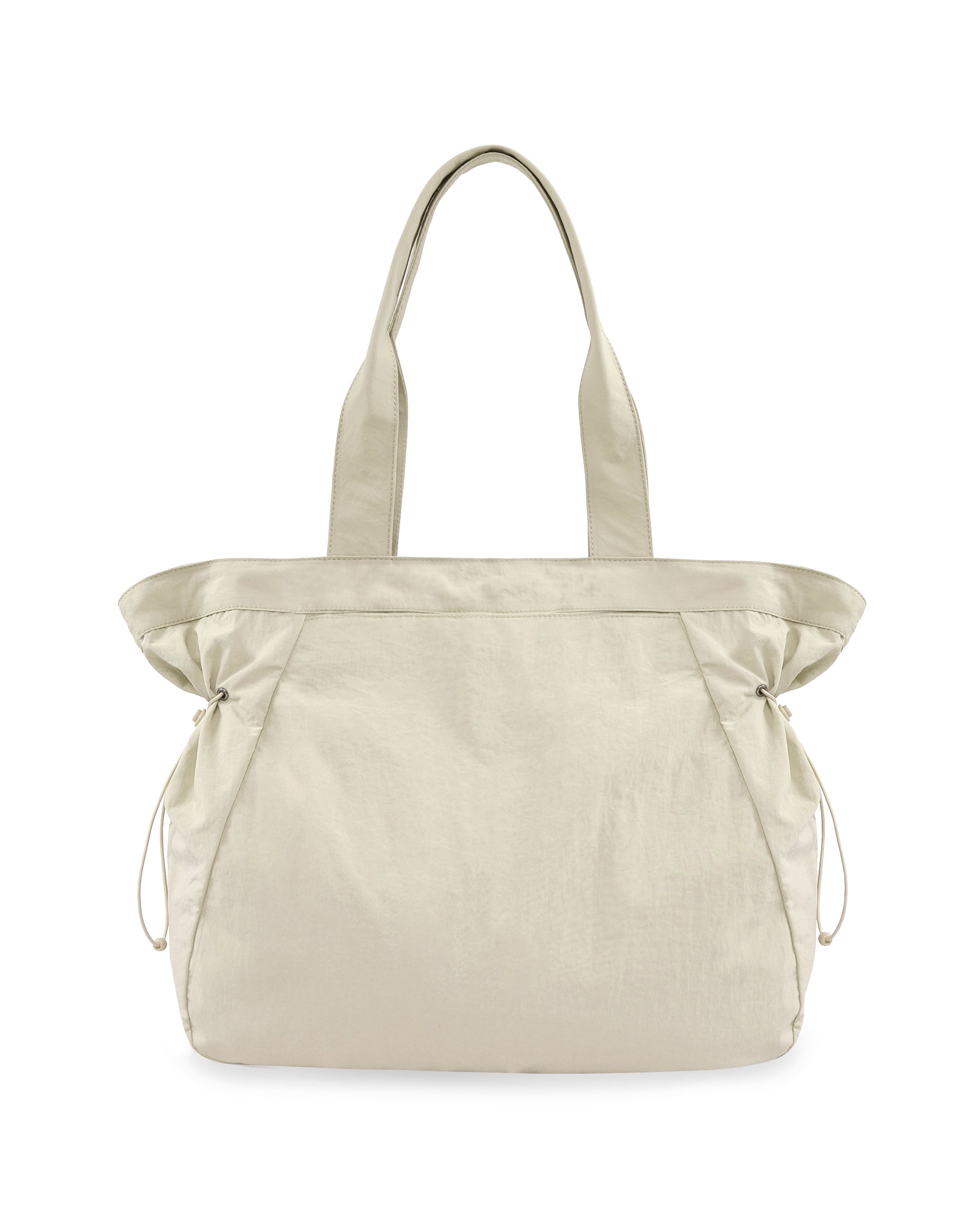 18L Side-Cinch Shopper Tote Bags Ivory 14 x 16 x 4.5 - ododos