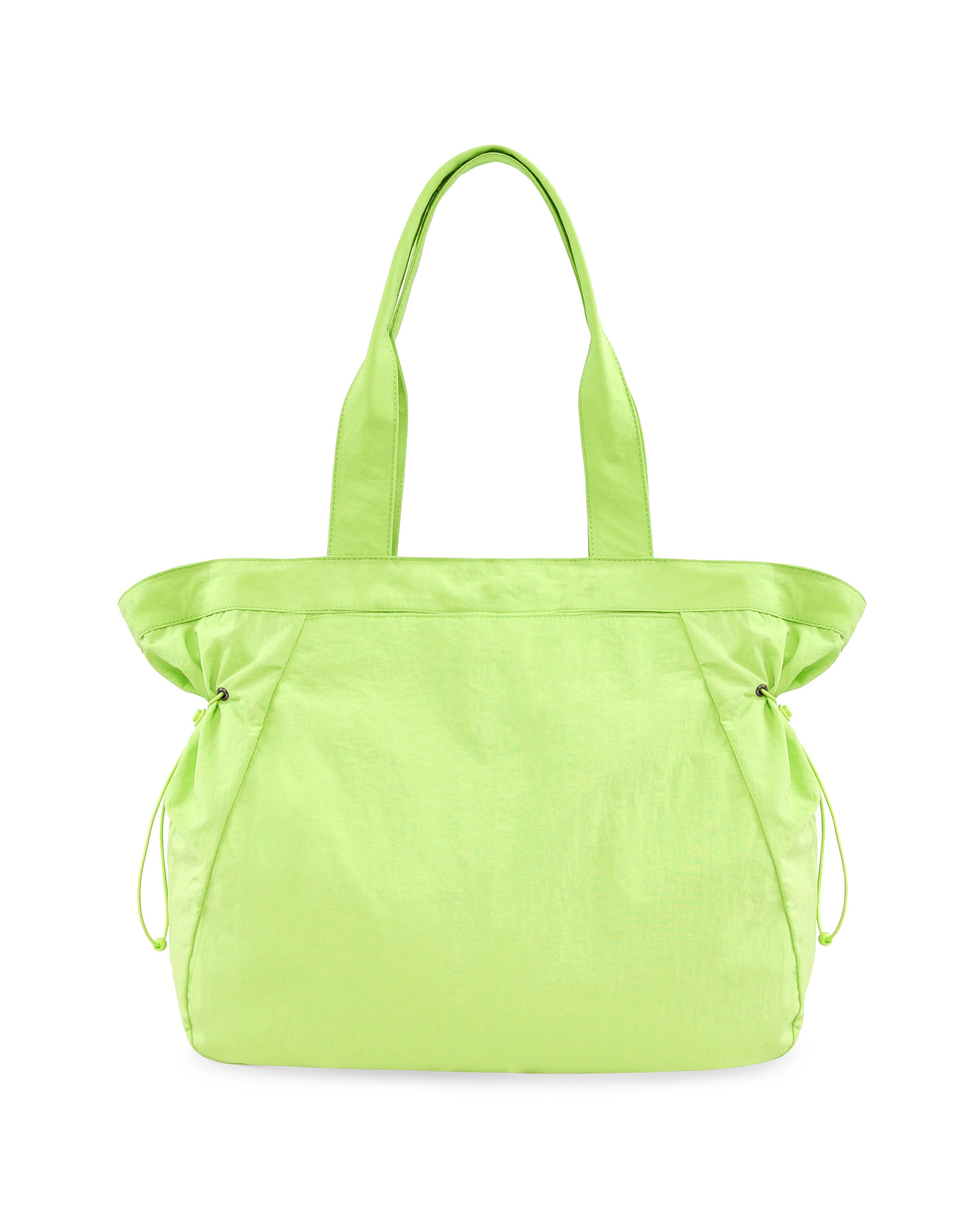 18L Side-Cinch Shopper Tote Bags Lime Punch 14 x 16 x 4.5 - ododos