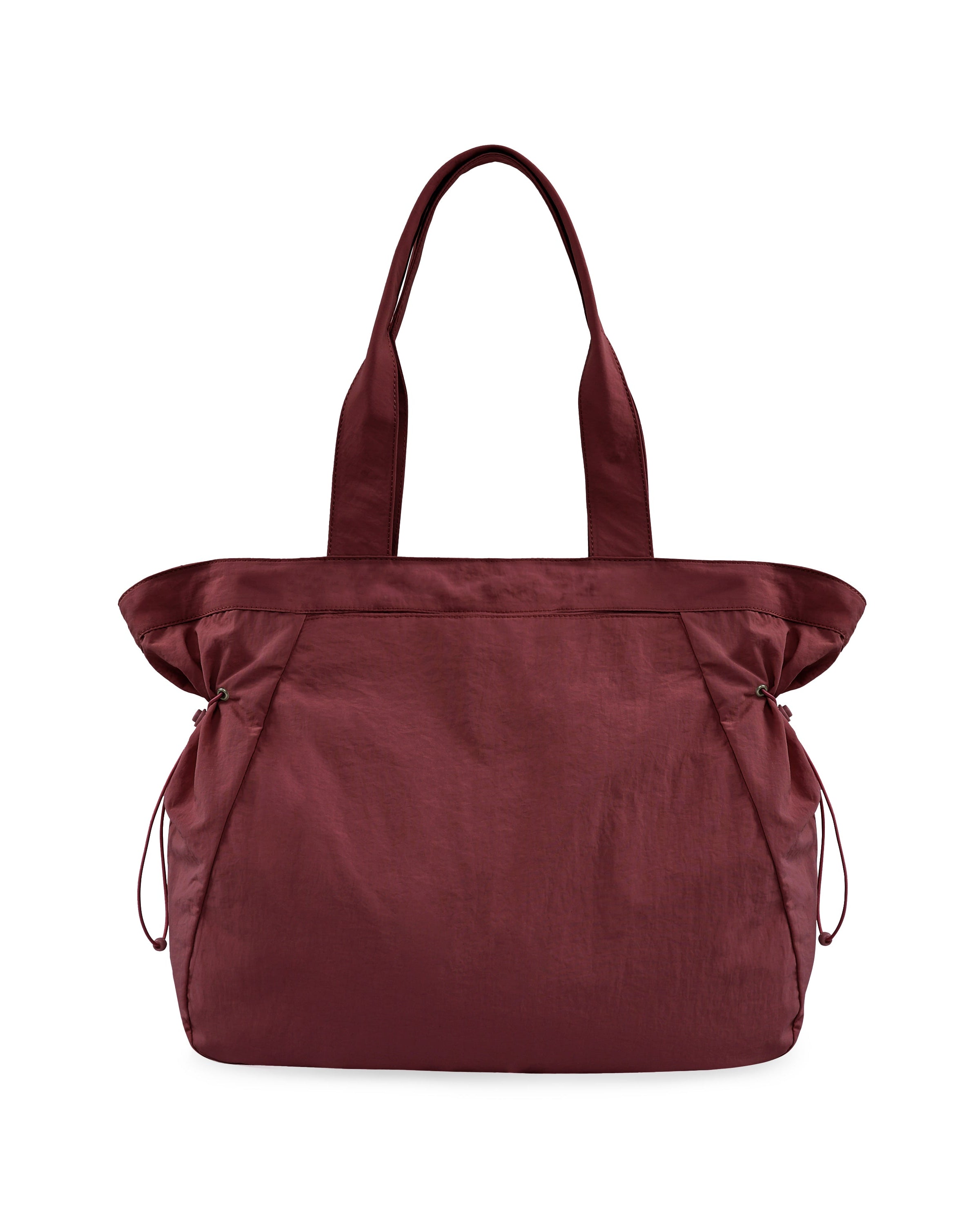 18L Side-Cinch Shopper Tote Bags Merlot 14 x 16 x 4.5 - ododos